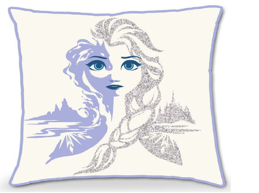 Disney Dekokissen Disney Frozen 2 / Die Eiskönigin 2 - Kissen mit Glitzer