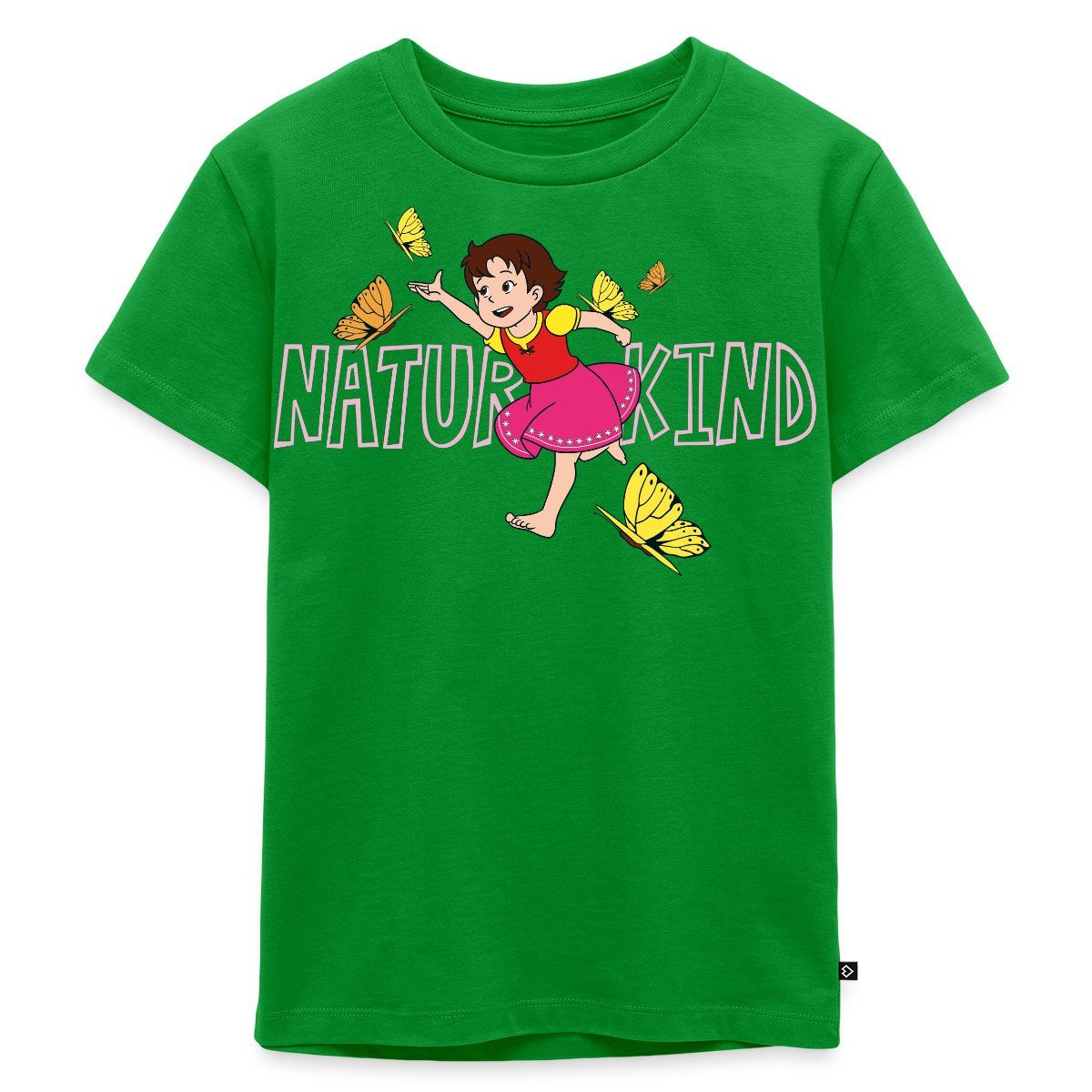 T-Shirt Heidi Naturkind Schmetterlinge Kinder Premium T-Shirt