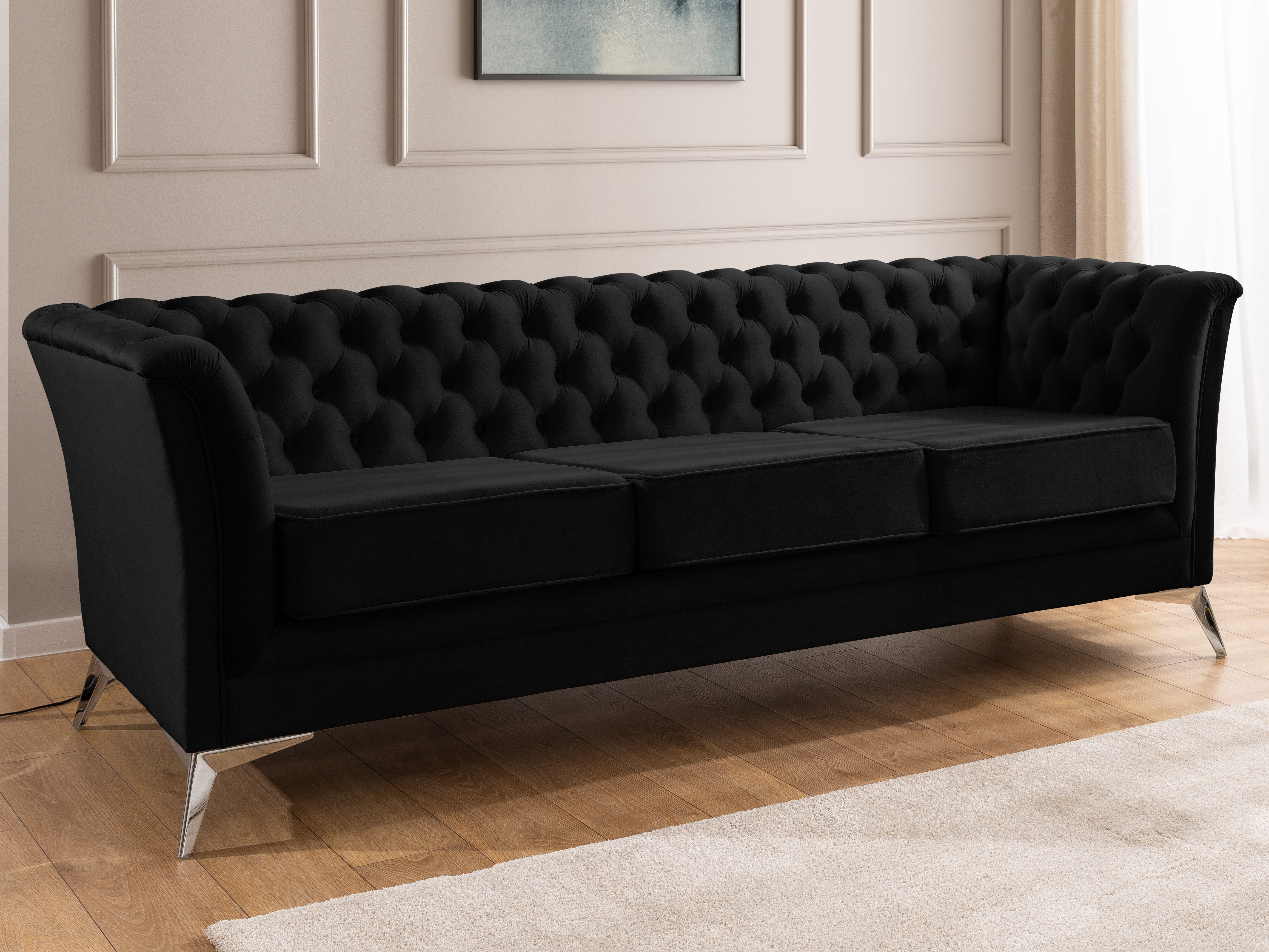 S-Style Möbel Chesterfield-Sofa Whitby, 3-Sitzer aus günstig online kaufen