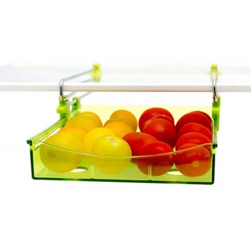 Lantelme Korbeinsatz Kühlschrank Butterfach, Zubehör für Kühlschränke, 14cm x 12cm x 6cm (BxLxT) mit Saugnäpfe