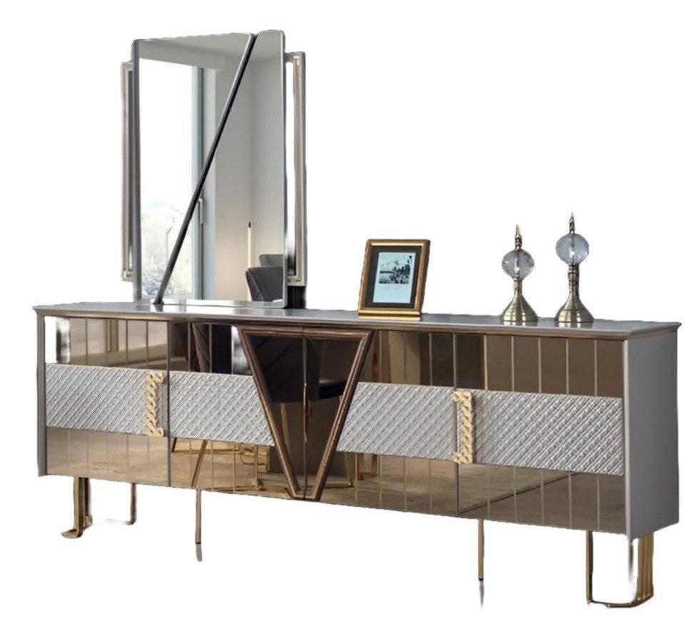 Xlmoebel Sideboard Luxuriöses Esszimmermöbel-Set aus robustem Material mit Spiegel (Sideboard mit Spiegel, Sideboard mit Spiegel), Hergestellt in Europa