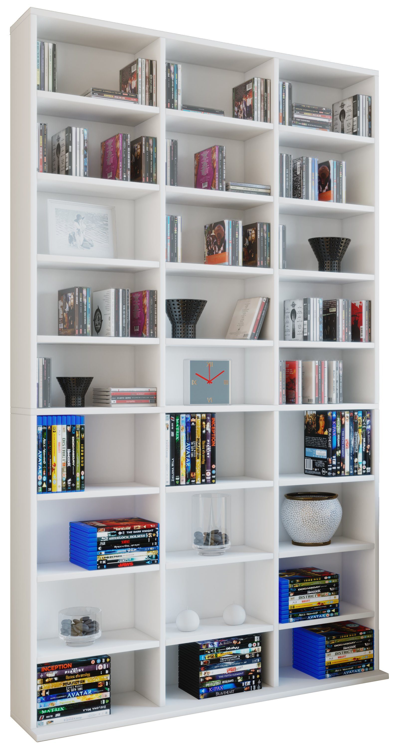 VCM Standregal Holz CD DVD Standregal Bücherregal Regal Megosa XL günstig online kaufen