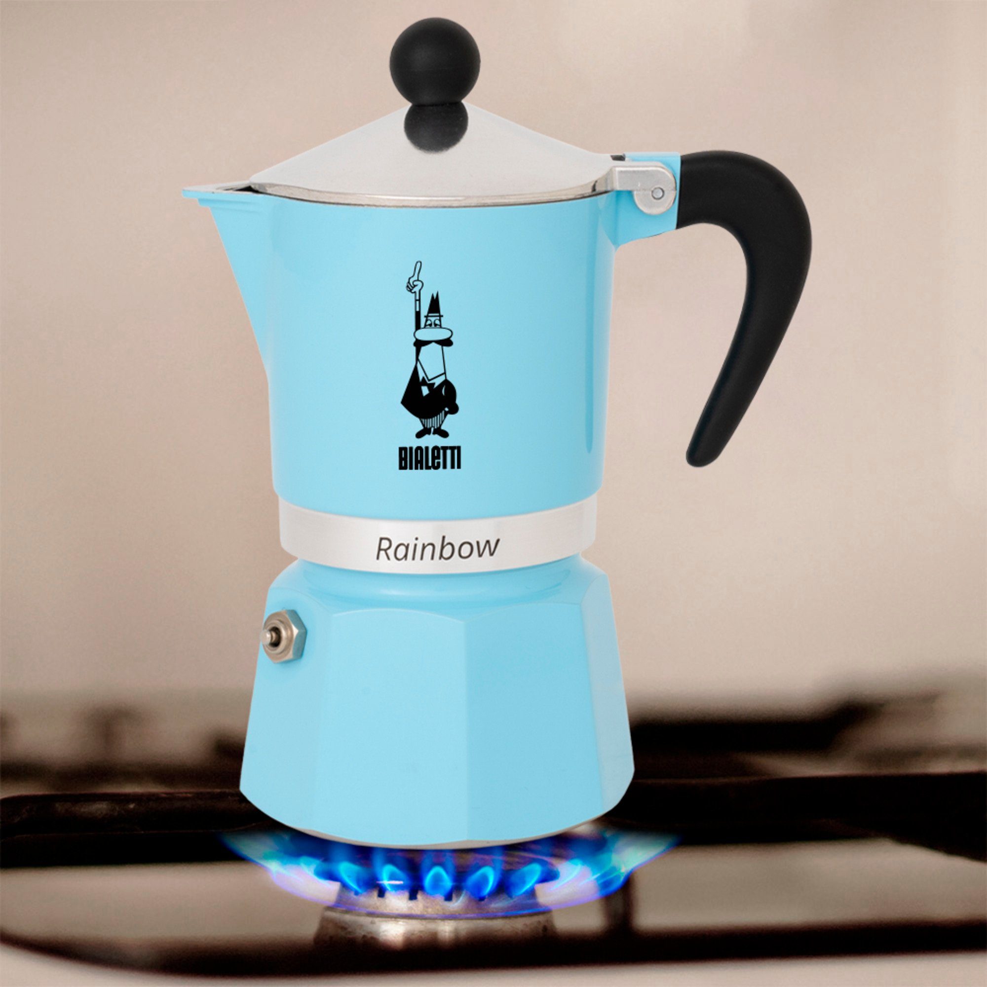 Kaffeebereiter Espressomaschine, (3 Tassen) Rainbow, Bialetti BIALETTI