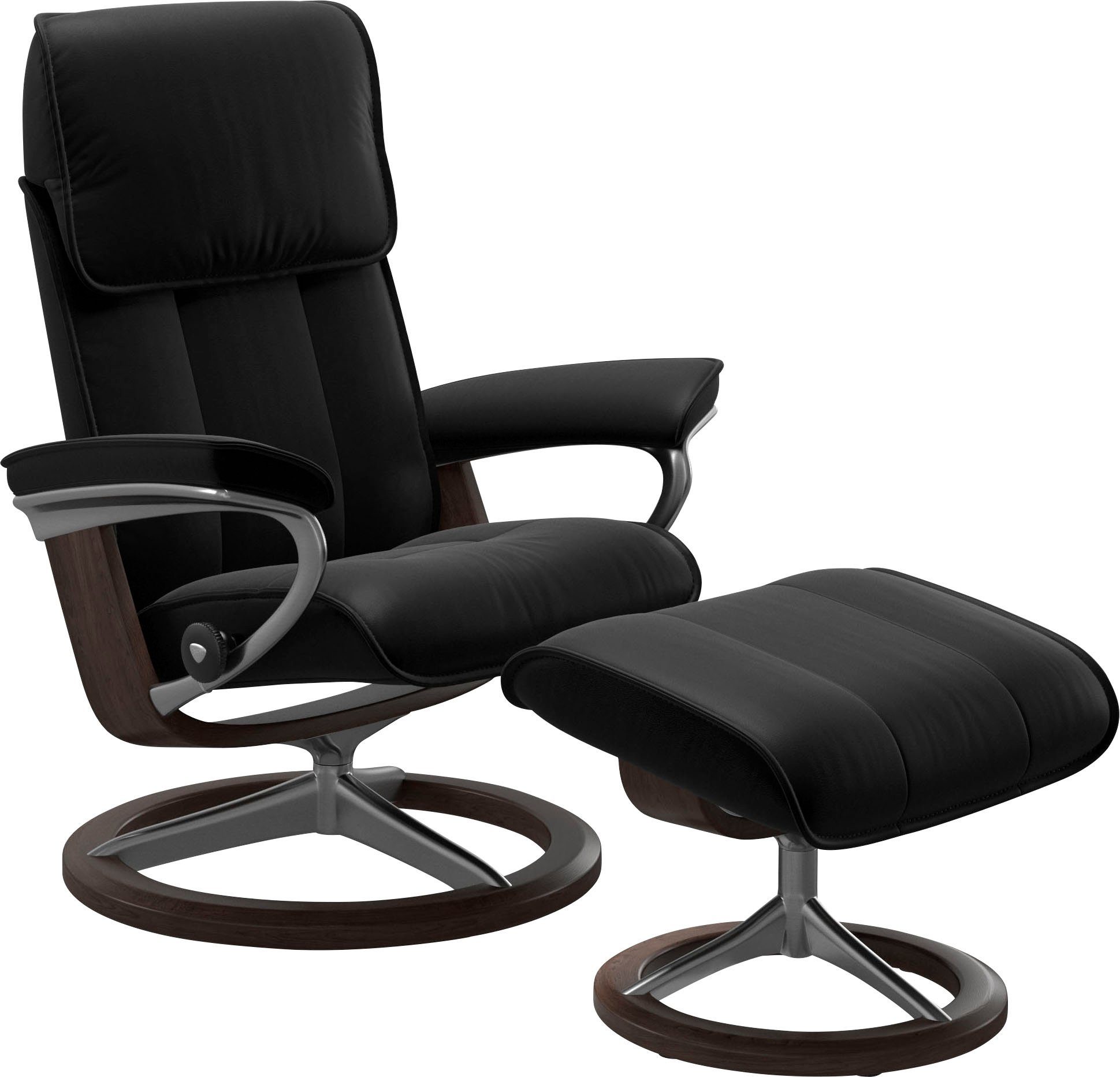 Größe Stressless® inkl. Gestell Admiral (Set, Wenge mit Hocker), Relaxsessel Relaxsessel L, & Base, Signature M