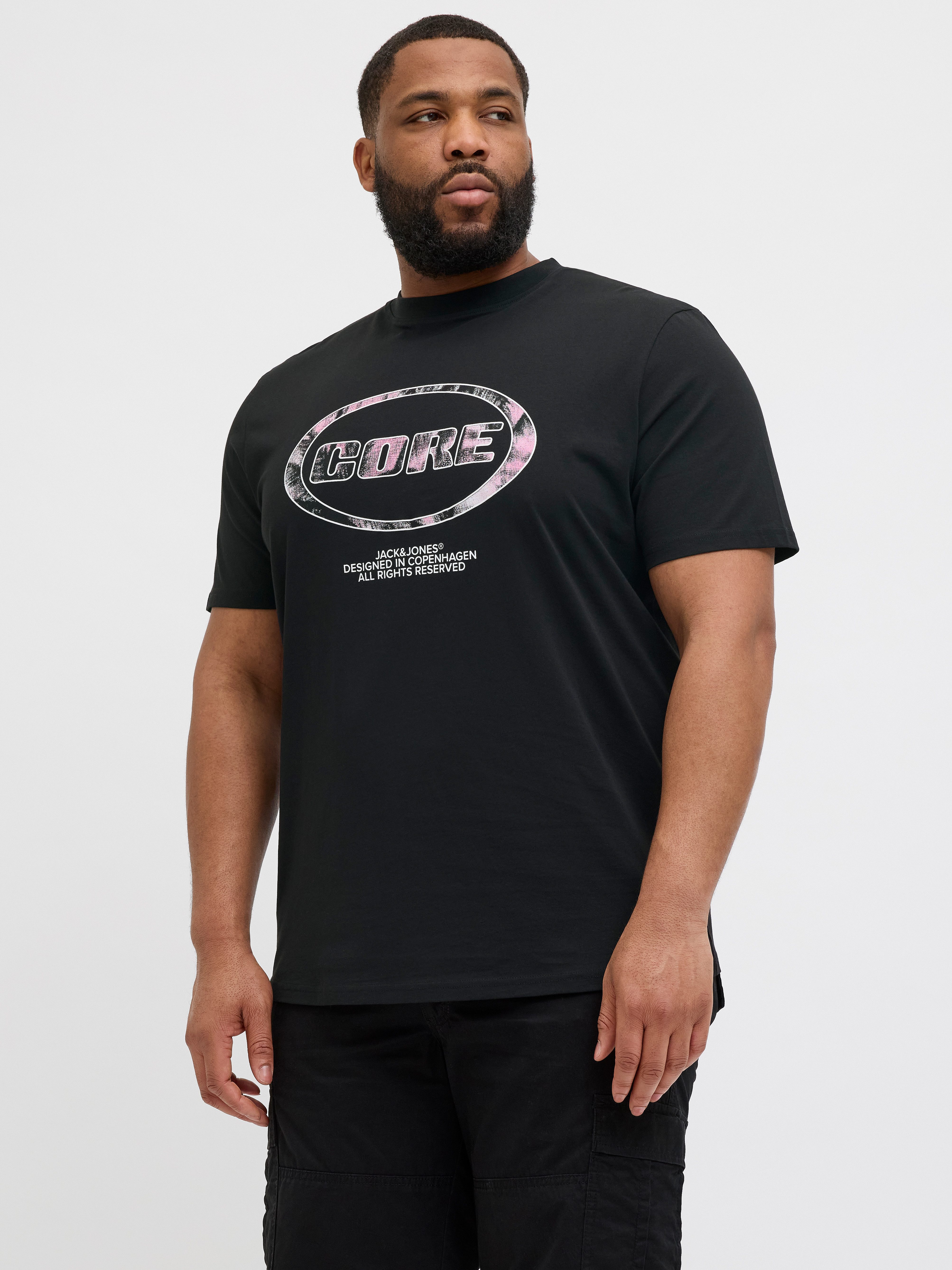 Print-Shirt JCOLIDO AOP FRONT PRINT TEE SS CRE PLS