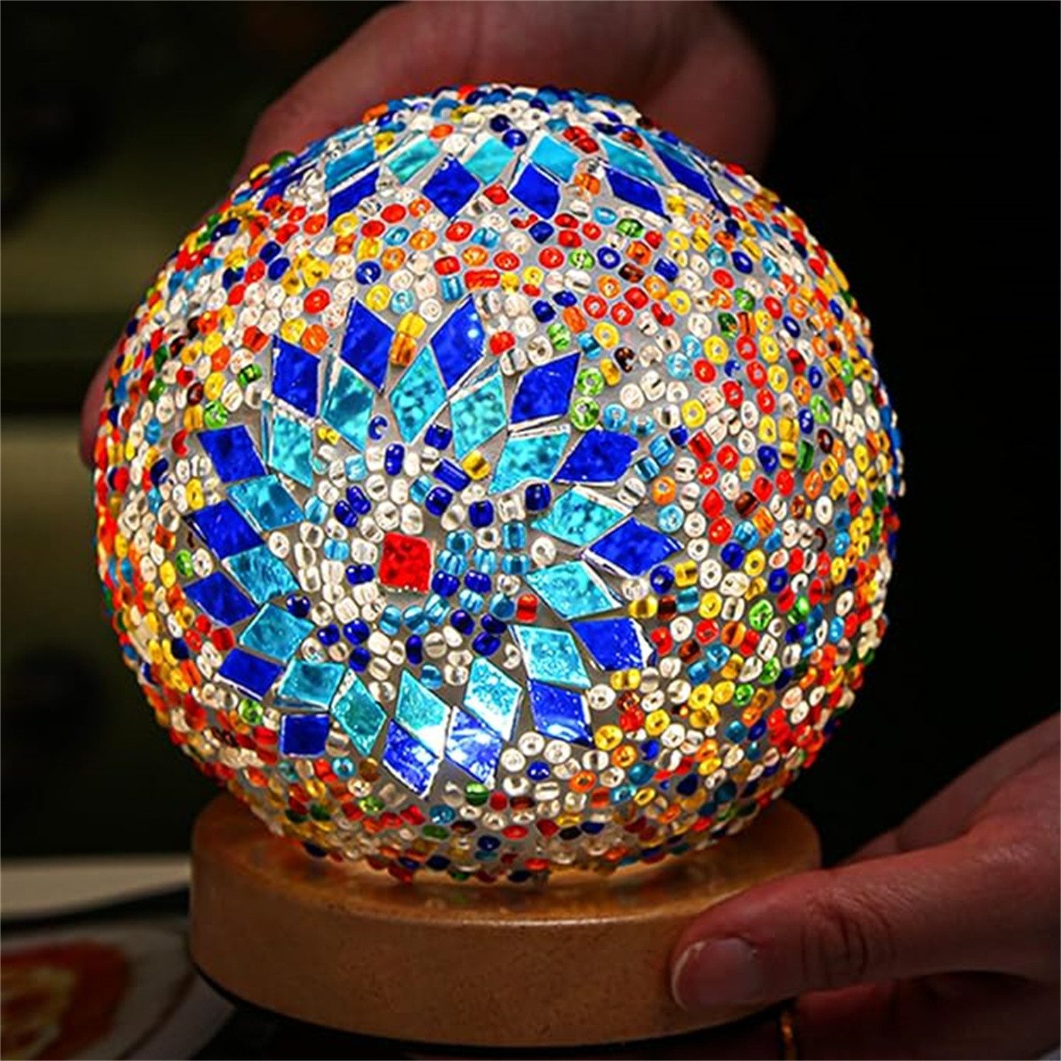 autolock Tischleuchte Türkische Tischlampe, böhmische Tiffany-Stil günstig online kaufen