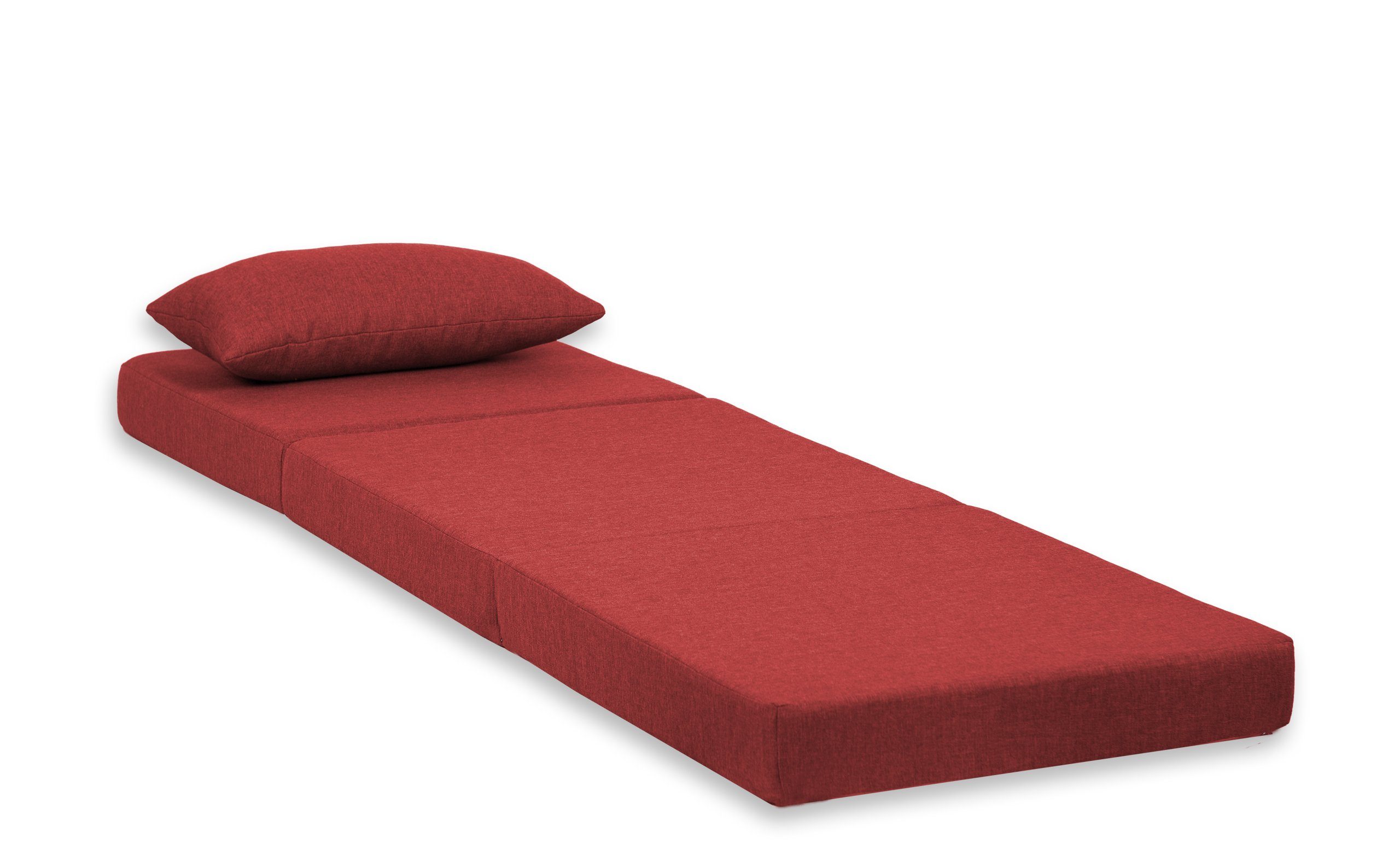 Klappmatratze Klappmatratze (Matratze 195x65x5+Tasche+Deko Kissen 55x30), günstig online kaufen
