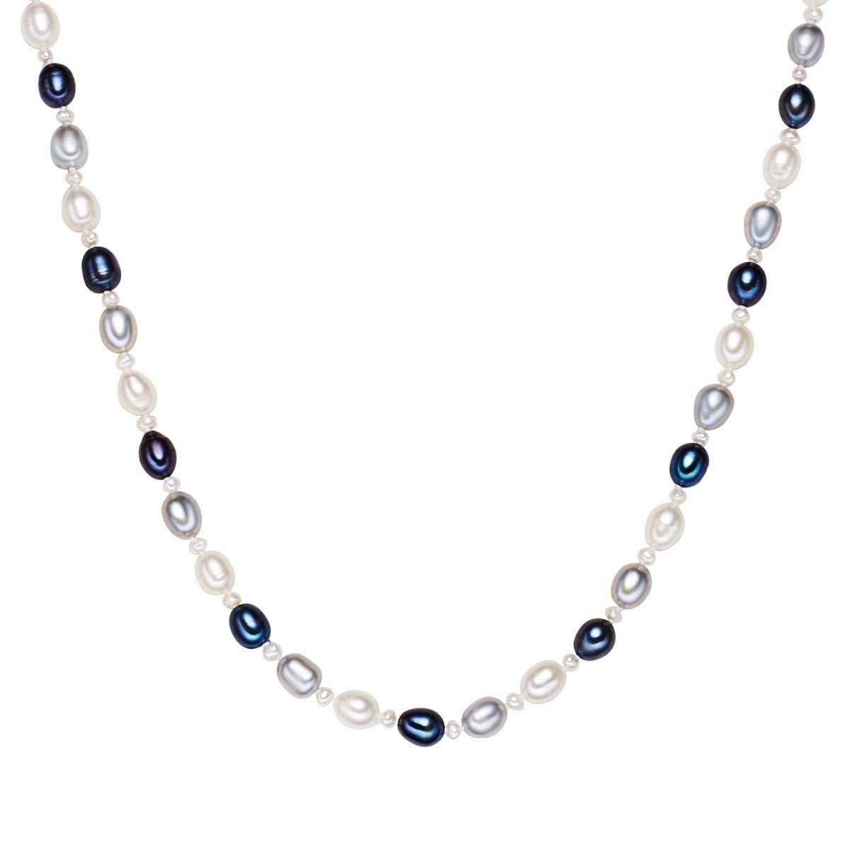 Perlenkette Pearls Süßwasser-Zuchtperlen Valero aus silber,