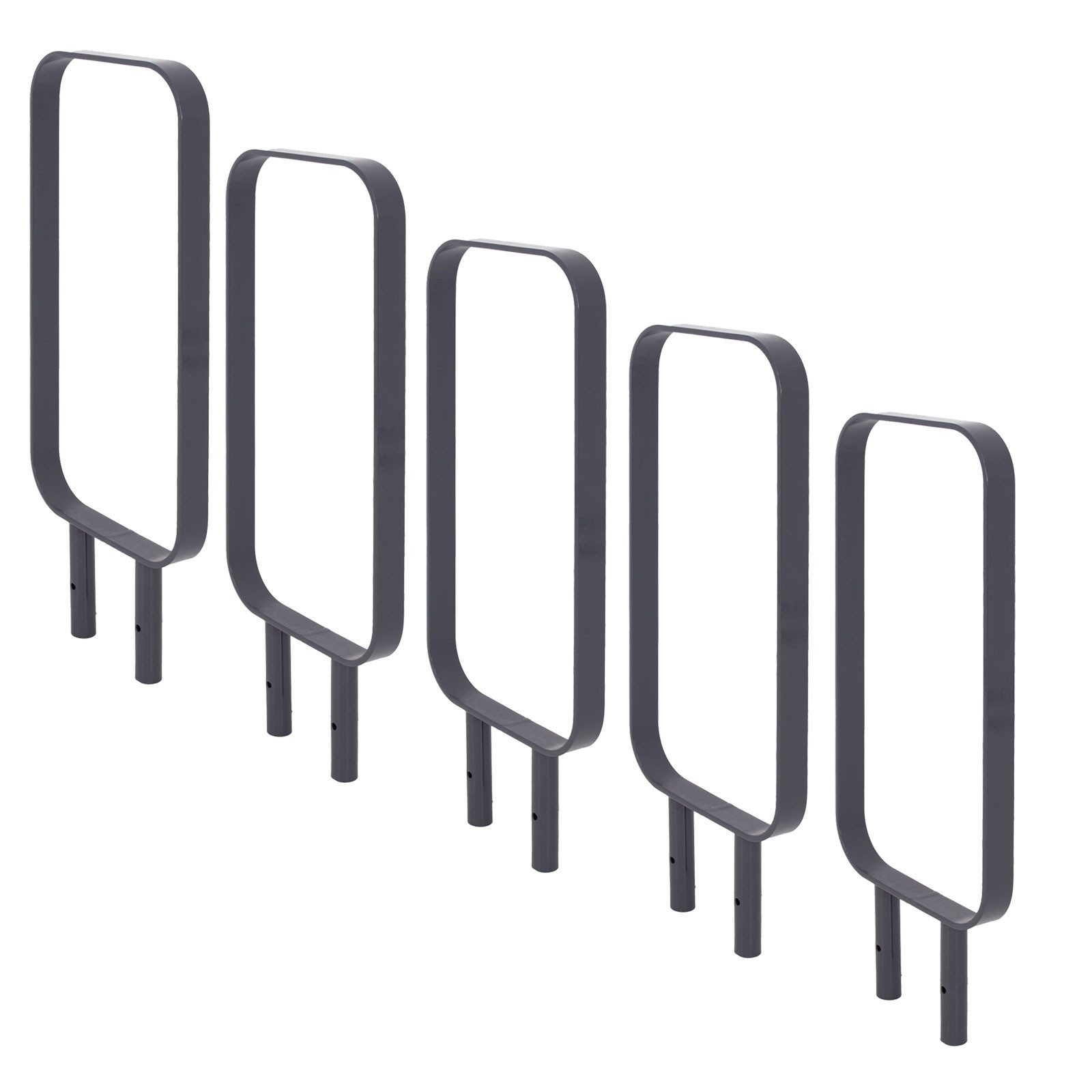 TRUTZHOLM Fahrradständer 5x Fahrradanlehnbügel 115x45 cm Flachstahl 12 mm in Anthrazit (5-St), pulverbeschichtet