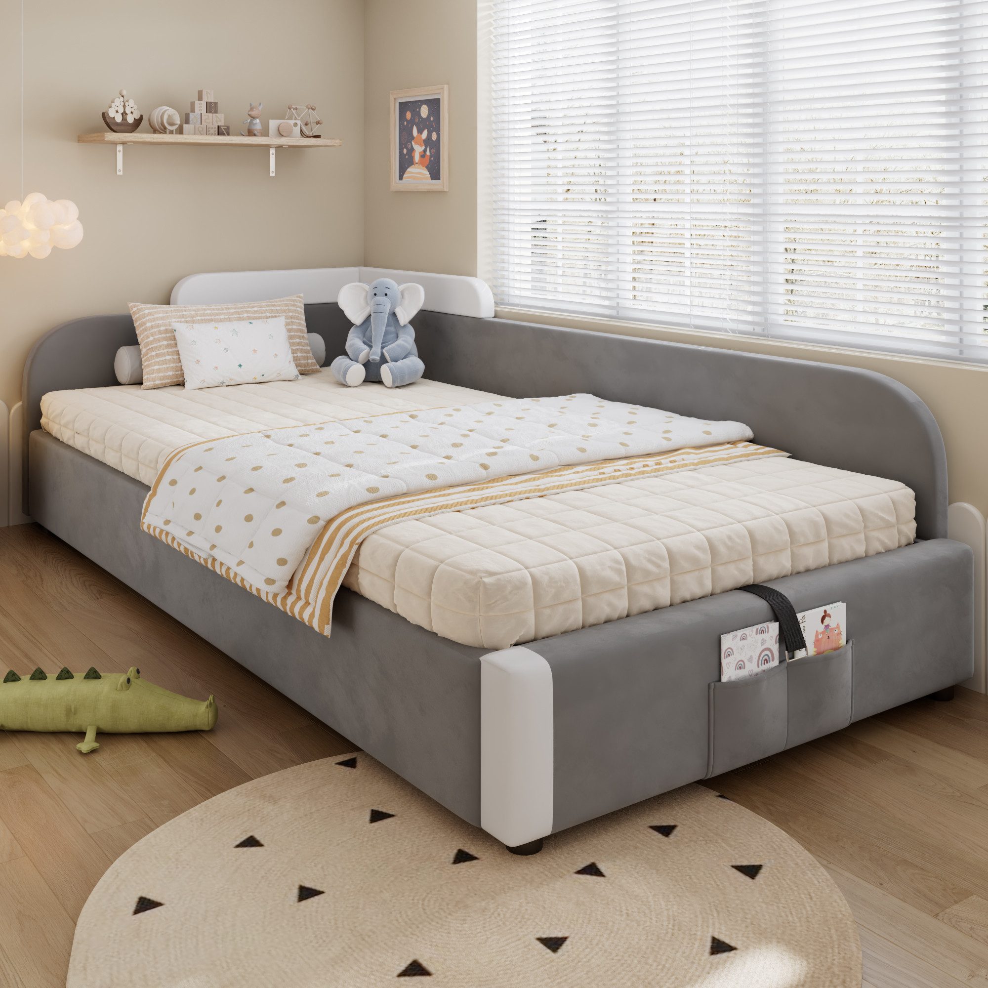 MODFU Schlafsofa mit Hydraulischem Stauraum, Kinderbett günstig online kaufen