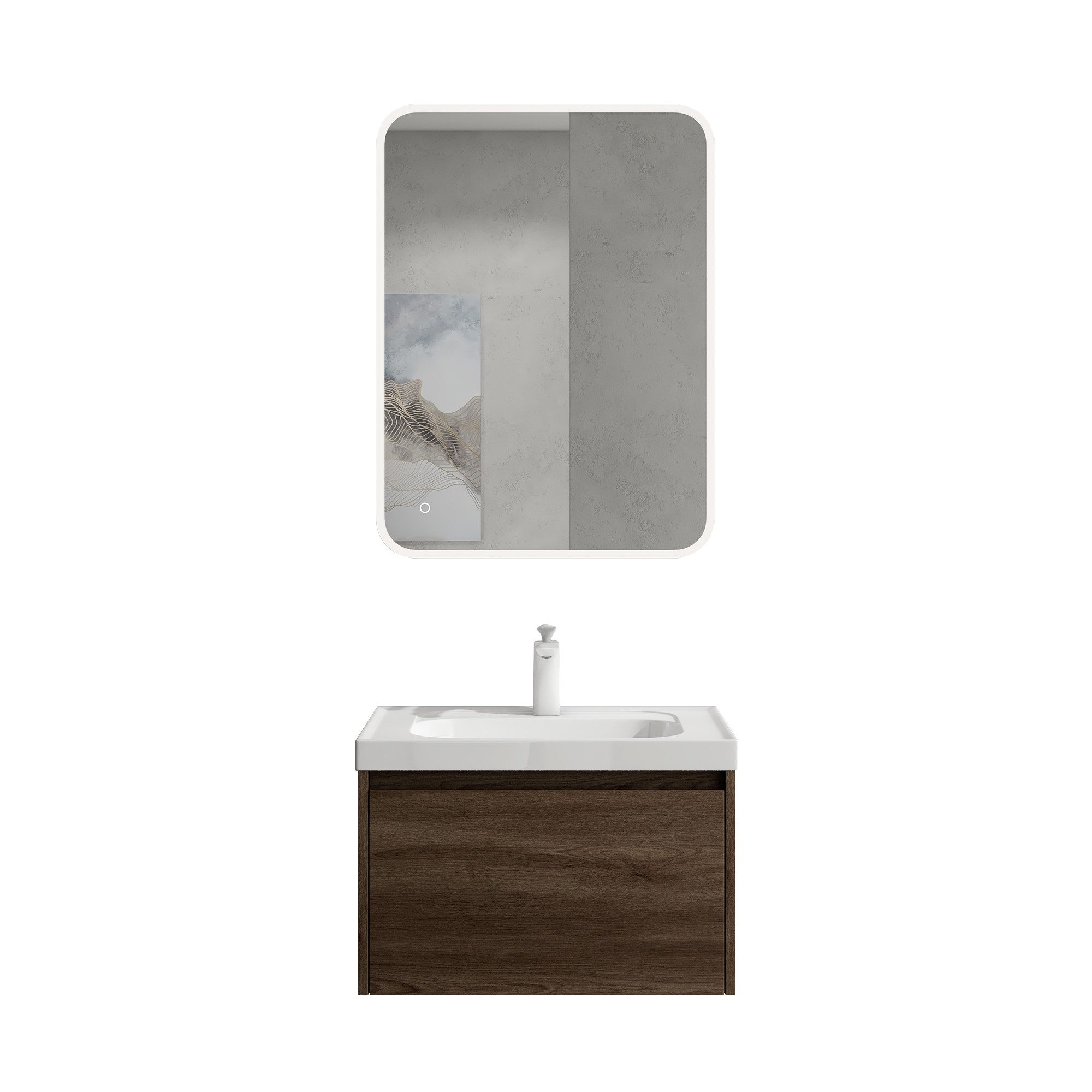 doporro Badmöbel-Set Badezimmermöbel Waschbecken-Unterschrank Waschbecken S günstig online kaufen