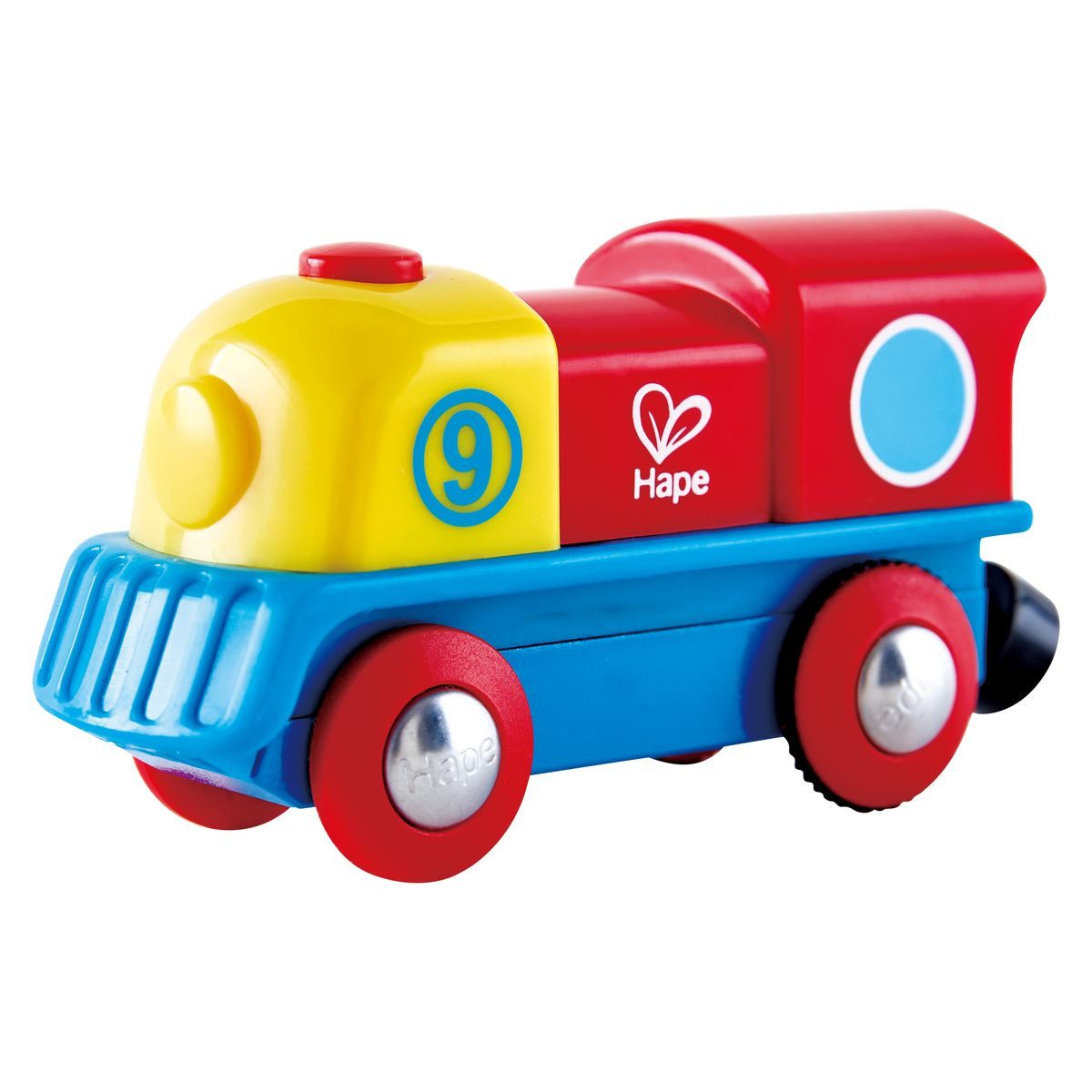 Toynamics Europe Spielzeugeisenbahn-Set Holz Eisenbahn Tapfere kleine Lokomotive