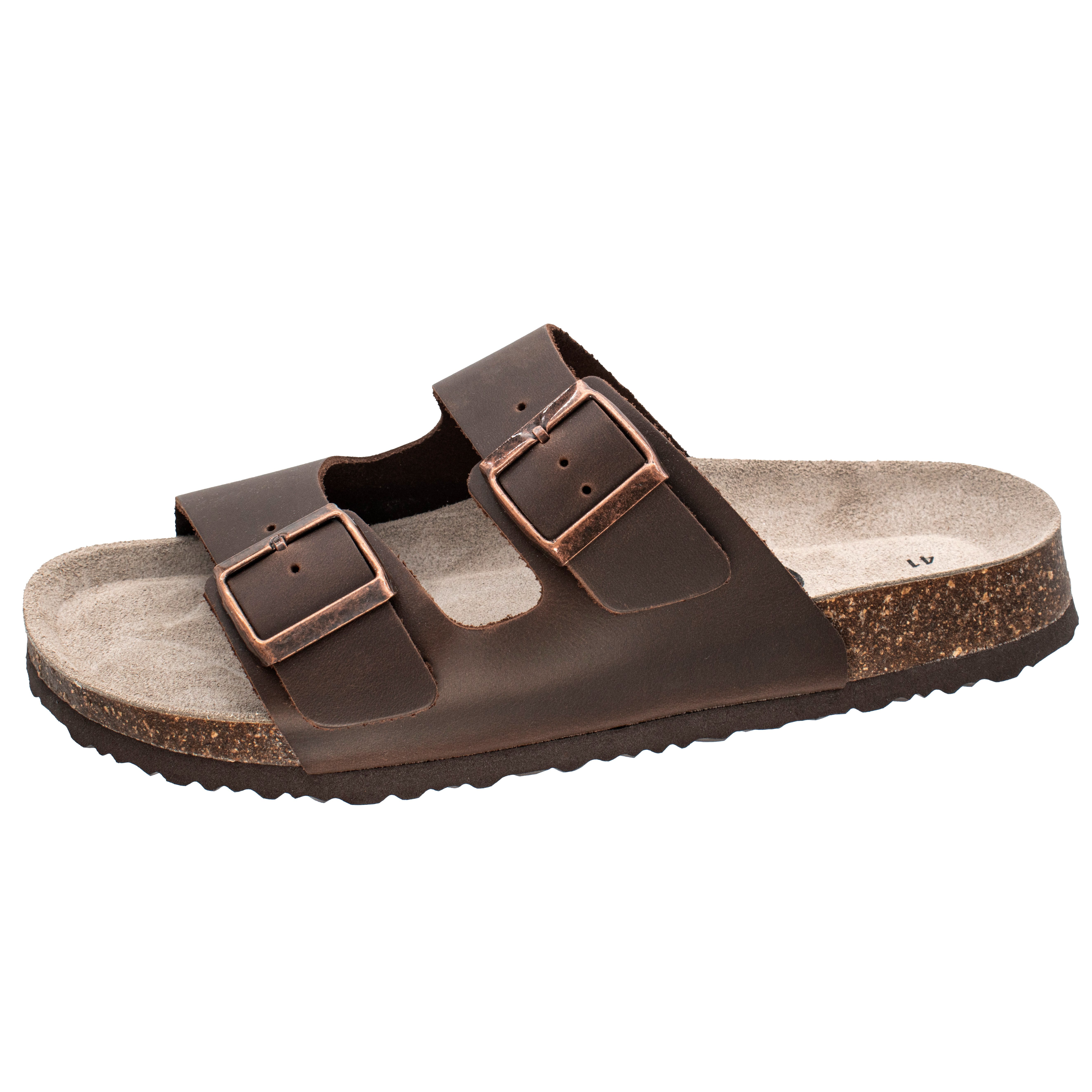 Fischer-Markenschuh Bruno Pantolette aus Leder, mit gepolstertem Lederfußbe günstig online kaufen