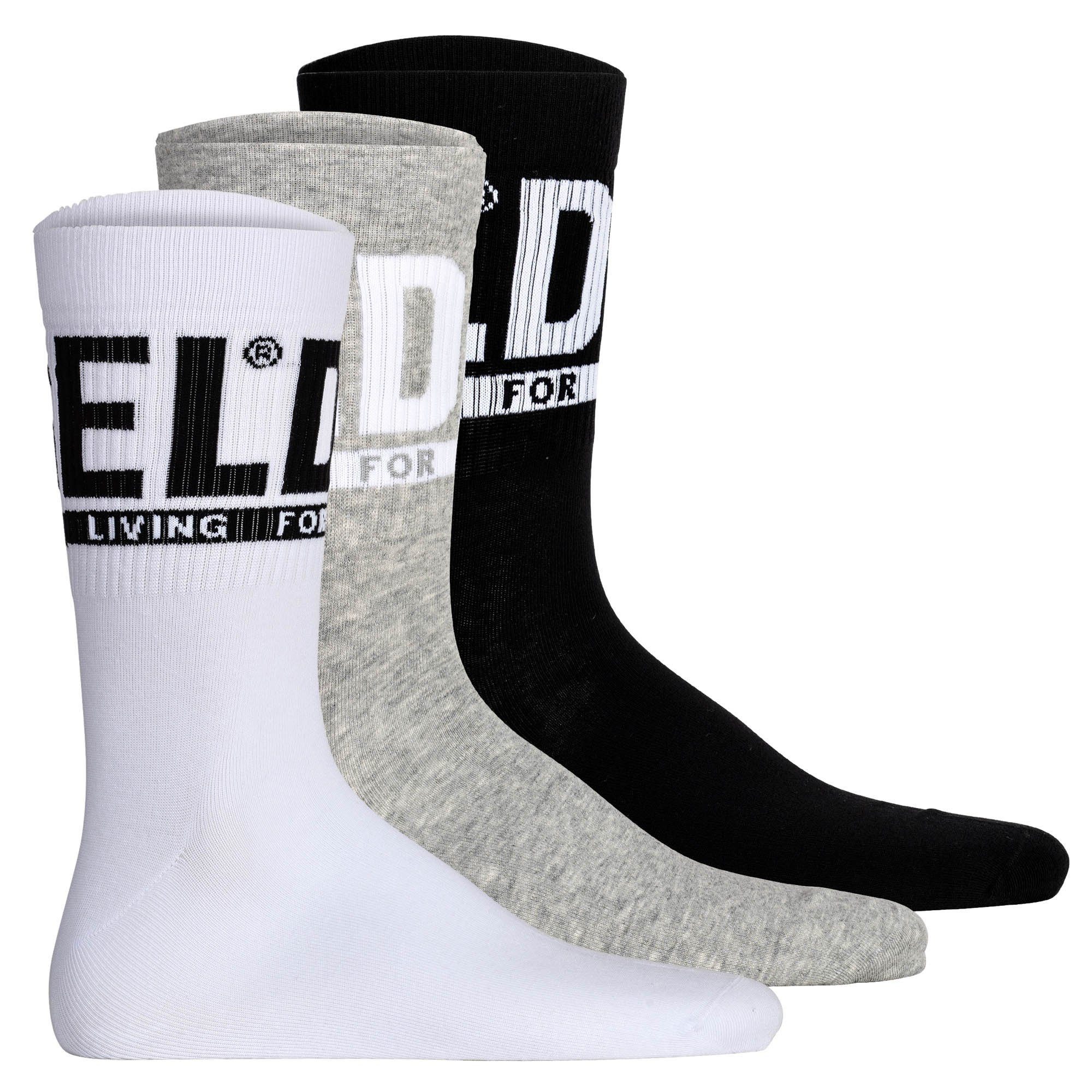 Kurzsocken Herren Socken 3er Pack Baumwolle
