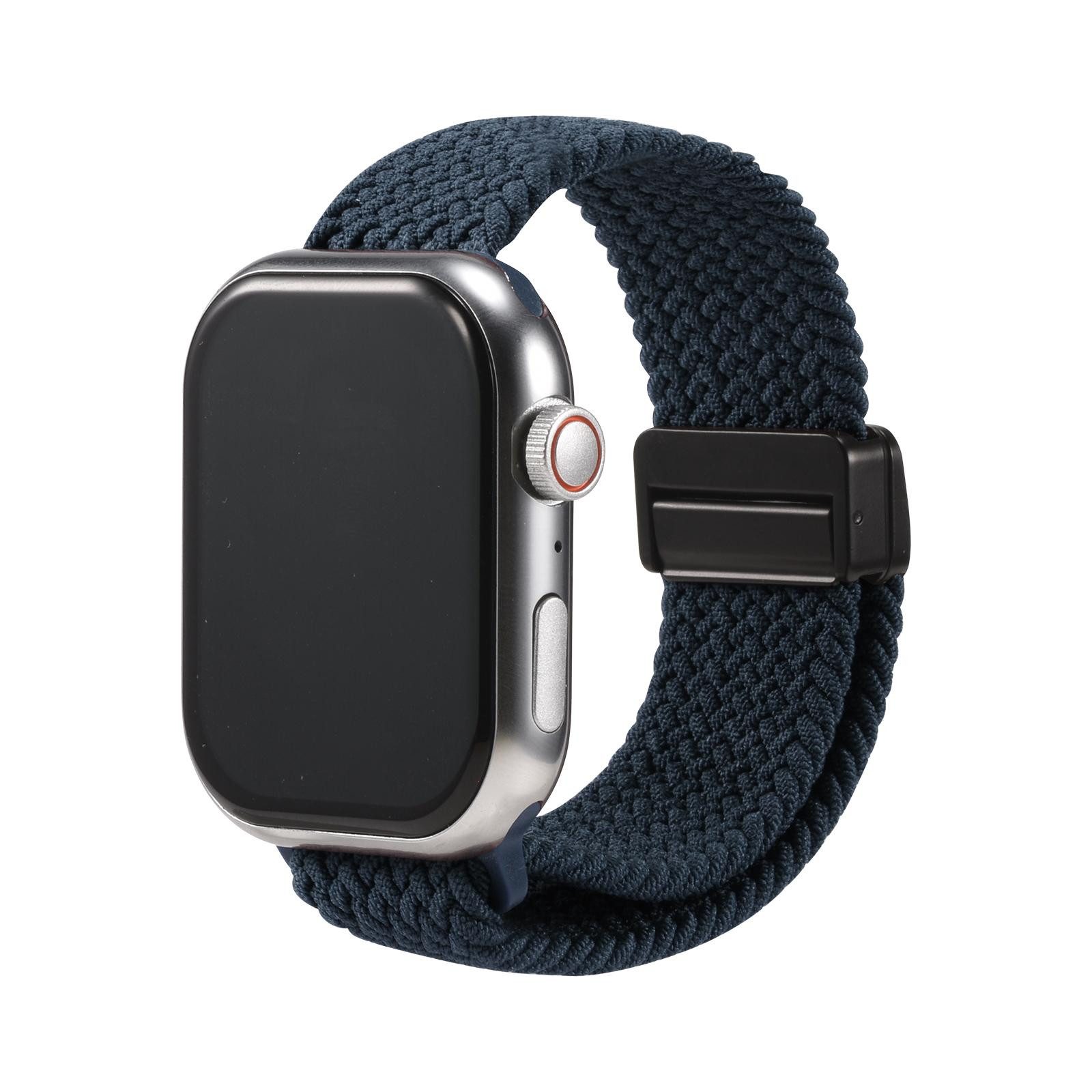 CoolGadget Smartwatch-Armband Fitnessarmband aus Nylon iWatch, für Apple Watch 1 - 6 7 8 9 10 11 SE 1 2 3 Ultra 1 2 3 42 44 45 49 mm