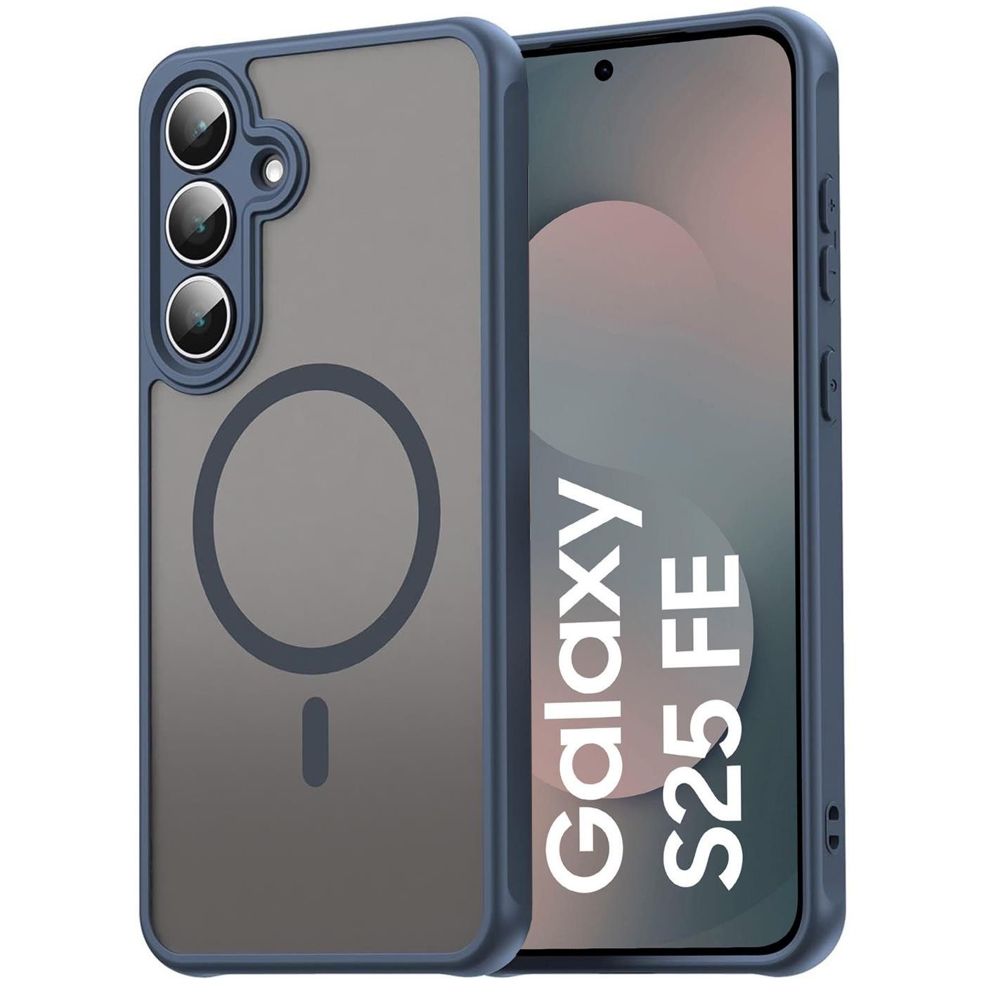CoolGadget Handyhülle Magnet-Hülle für Samsung Galaxy S25 FE Schutzhülle magnetisch 6,7 Zoll, Hülle Matt Stoßfest kompatibel mit QI-Laden Zubehör Kameraschutz Case