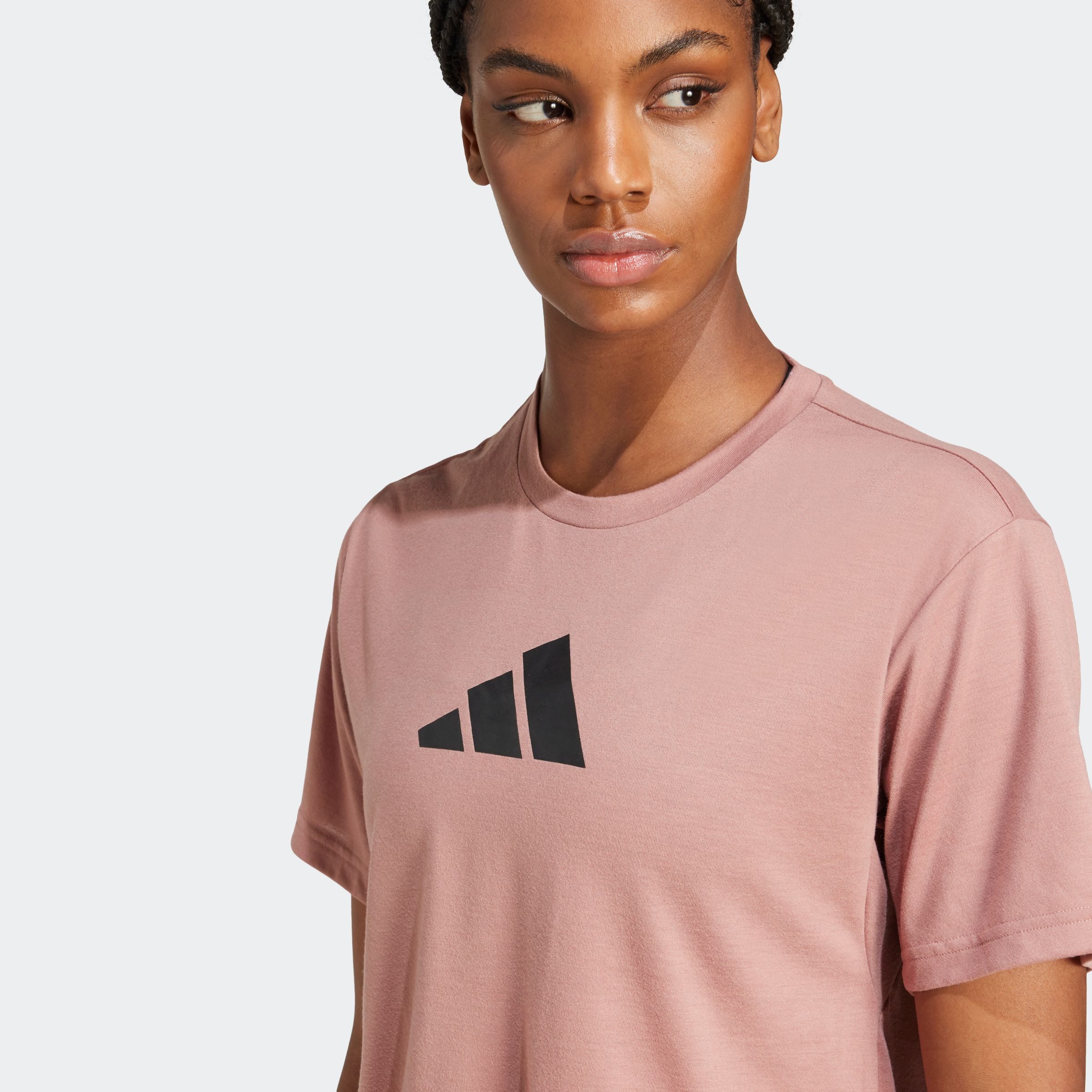 adidas Performance T-Shirt TRAIN ESSENTIALS BIG LOGO PERFORMANCE TRAINING Trainingsshirt, Feuchtigkeitsabsorbierendes Material