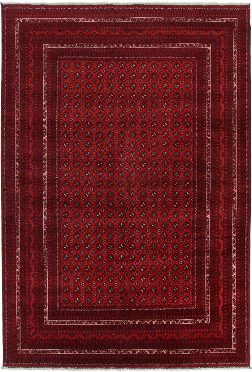 Orientteppich Afghan Mauri 198x288 Handgeknüpfter Orientteppich, Nain Trading, rechteckig, Höhe: 6 mm