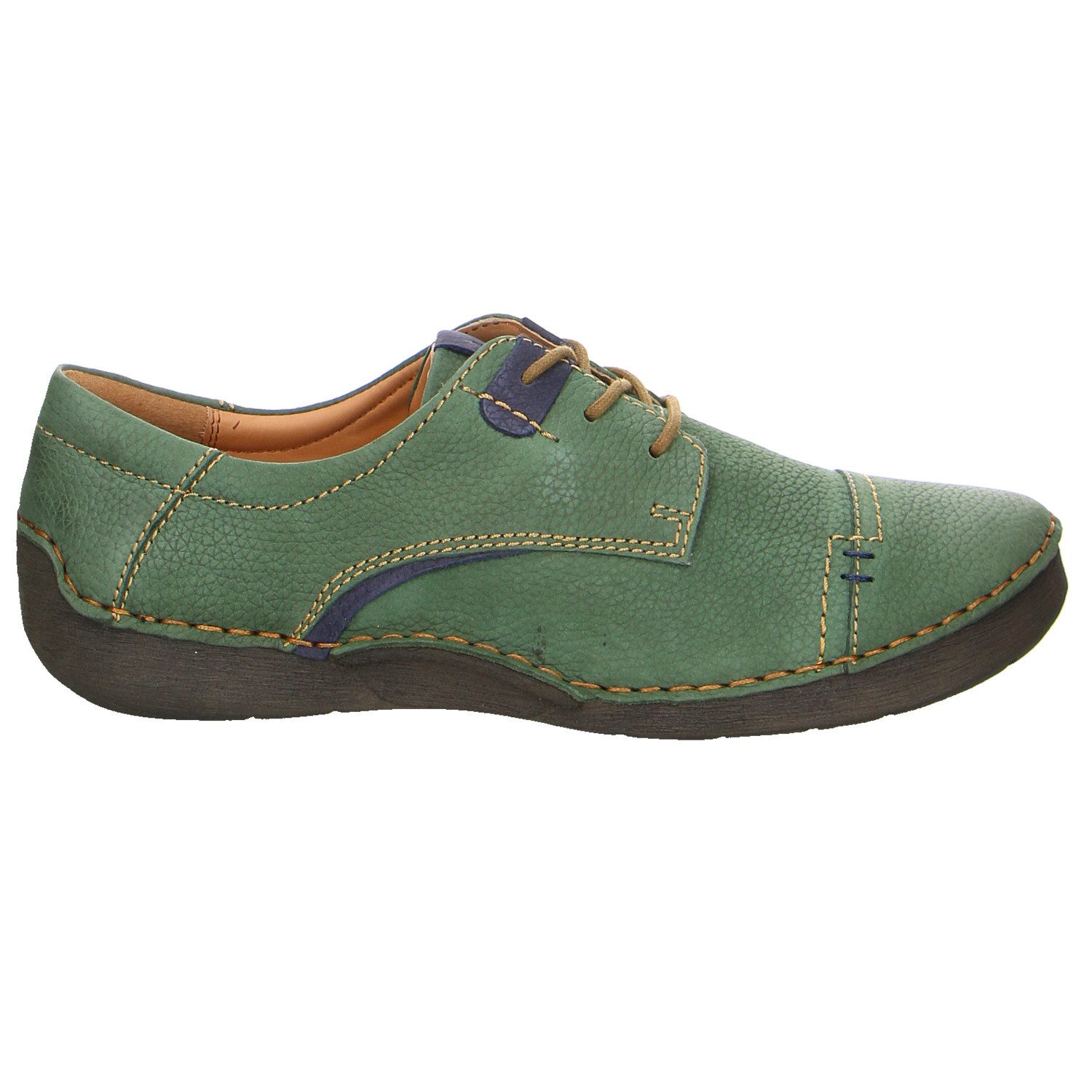 Seibel Fergey 41 Nubuk Comfort Schnürschuhe grün Schnürschuh
