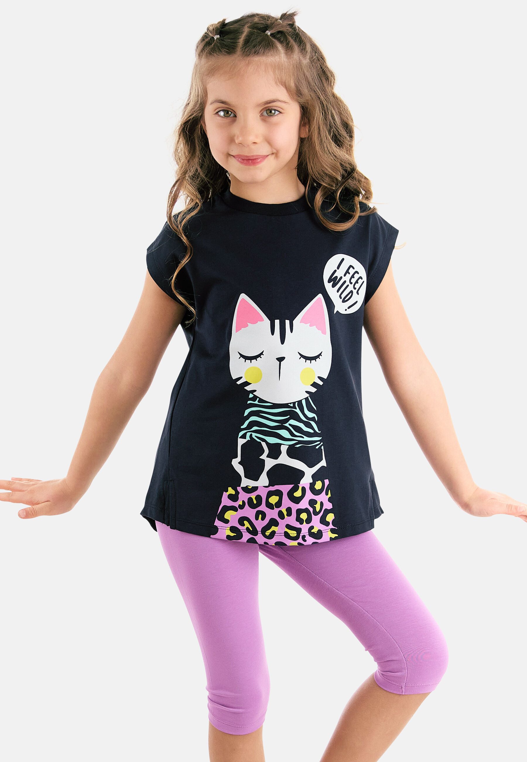 Denokids Hausanzug Jungle Cat (1 tlg) mit Katzen-Print