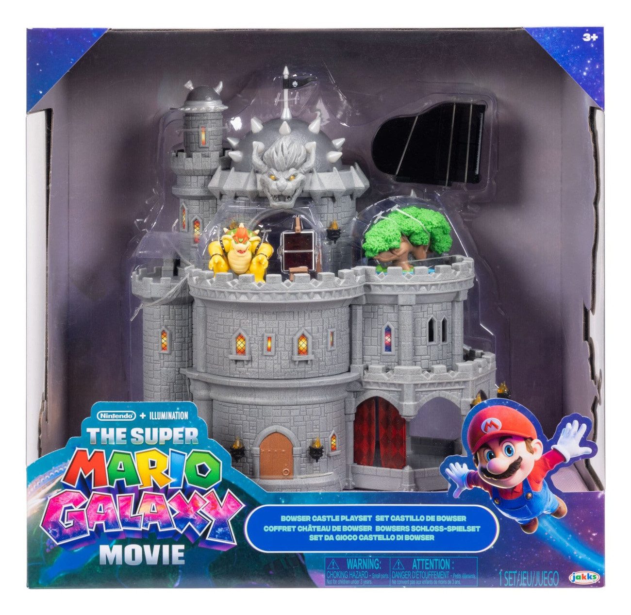 Jakks Pacific Merchandise-Figur Der Super Mario Galaxy Film Deluxe Spielset mit 1 Minifigur Bowsers Sc