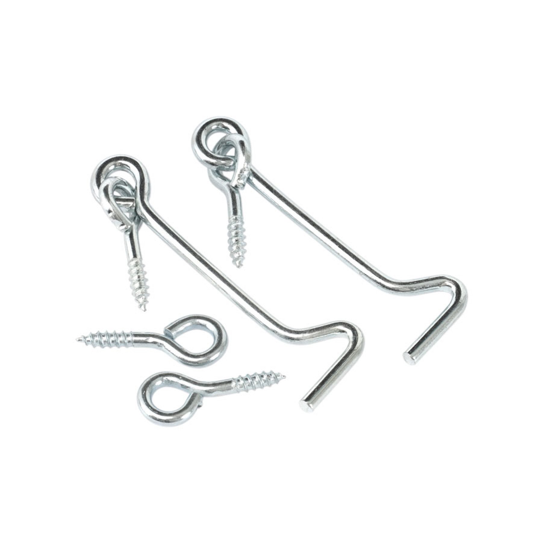 BGS technic Schraubhaken BGS TECHNIC Sturmhaken mit Schraubösen, 2 Stück