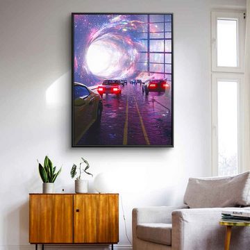 DOTCOMCANVAS® Acrylglasbild Travel - Acrylglas, Acrylglasbild Travel KI AI generiert digitale Kunst Wandbild