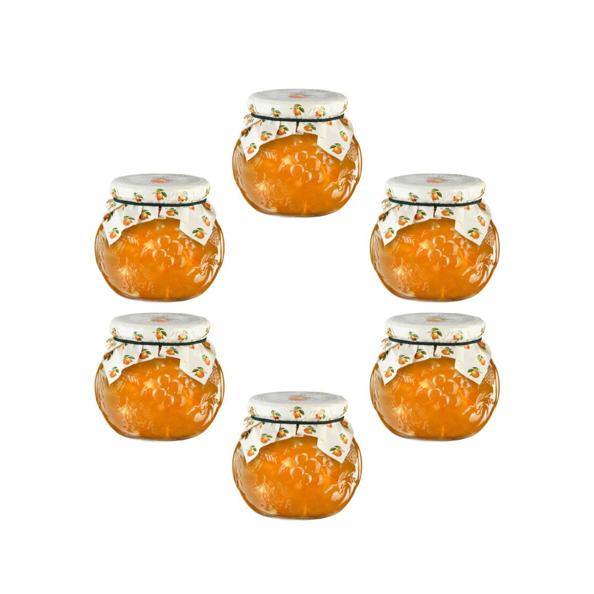 darbo Fruchtaufstrich, Darbo Orangen Marmelade Naturrein im Dekorglas 640g 6er Pack
