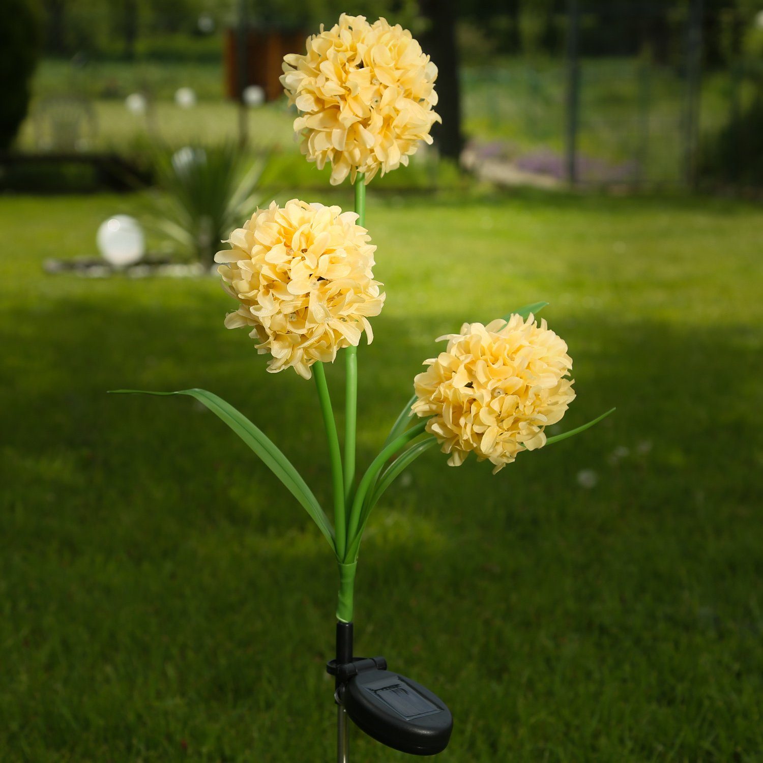 MARELIDA LED Solarleuchte »LED Solar Gartenstecker Blume warmweiße LED  Lichtsensor gelb Solarleuchte Garten« online kaufen | OTTO