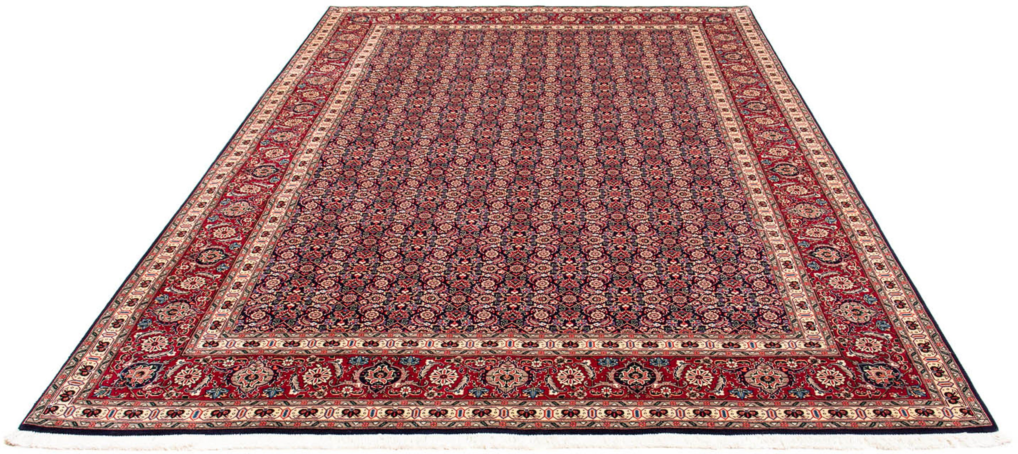 Orientteppich Perser - Täbriz - 304 x 202 cm - hellrot, morgenland, rechteckig, Höhe: 10 mm, Wohnzimmer, Handgeknüpft, Einzelstück mit Zertifikat