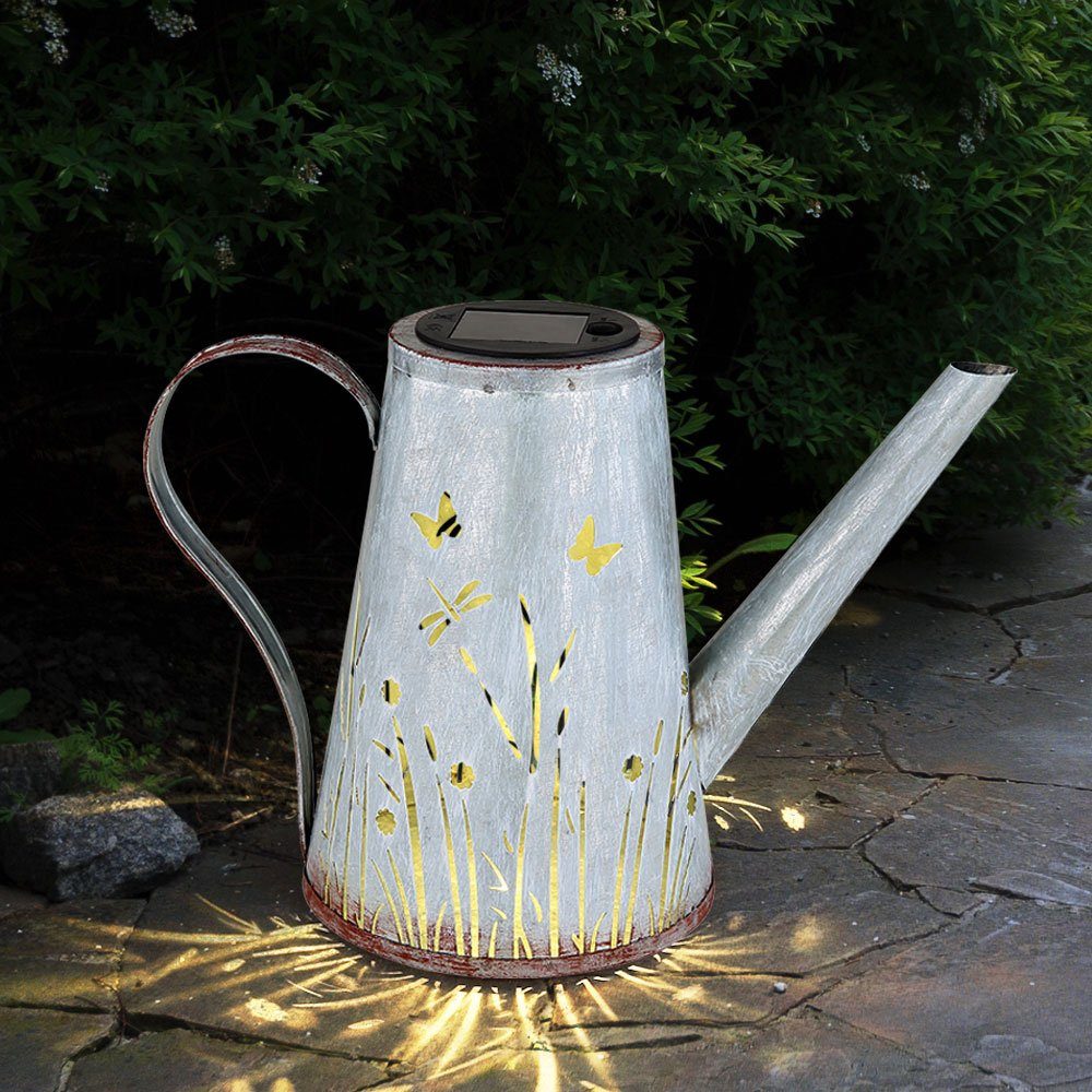LED Solarleuchte, LED Gießkanne Solar Solardeko Garten