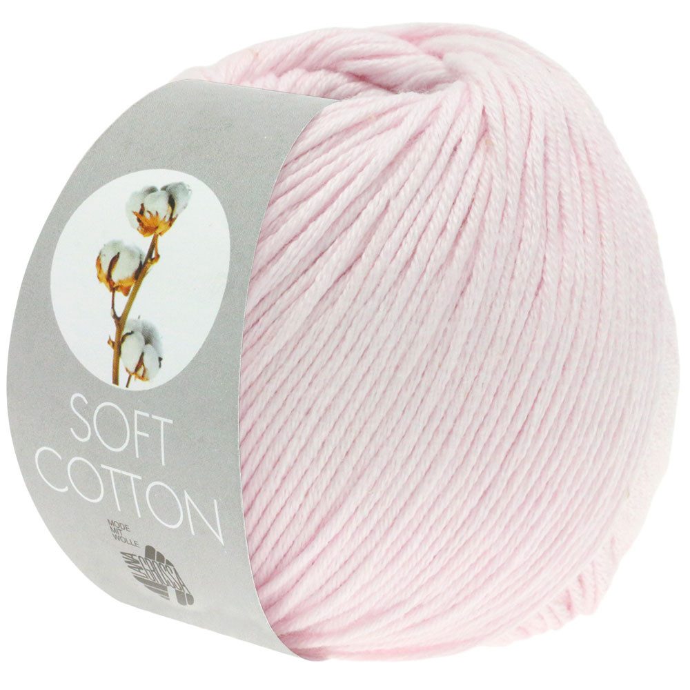LANA GROSSA SOFT COTTON Häkelwolle, 140 m (weiches, vielseitiges Garn für höchsten Tragekomfort), 50 g