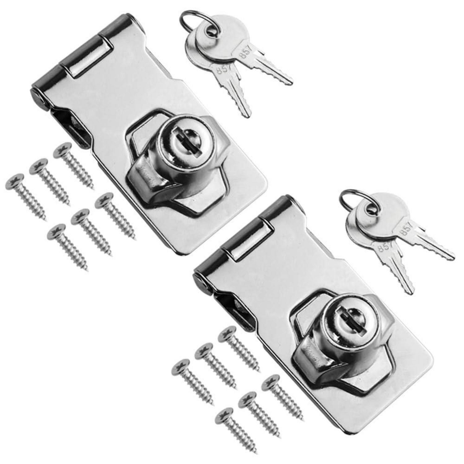 LuxusKollektion Vorhängeschloss Sicherheitsüberfalle mit Schlüssel 2.5 Zoll 2er Set