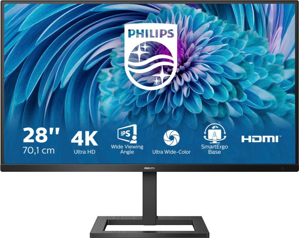 Philips 288E2UAE LCD-Monitor 60 Reaktionszeit, 300 schwarz cm/28 IPS), 2160 Bildwiederholungsrate: \