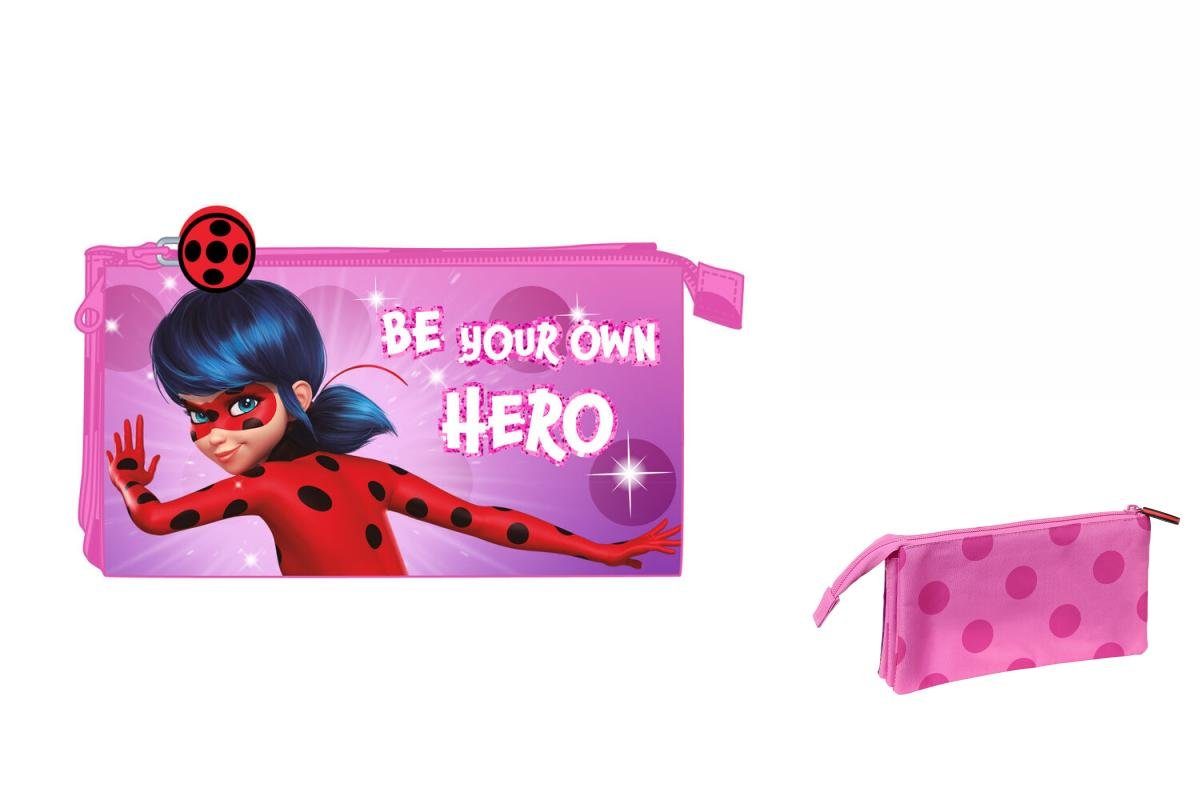 Lady Bug Federtasche Schulmäppchen Ladybug Pink 22 x 12 x 3 cm Faulenzer Faulenzer