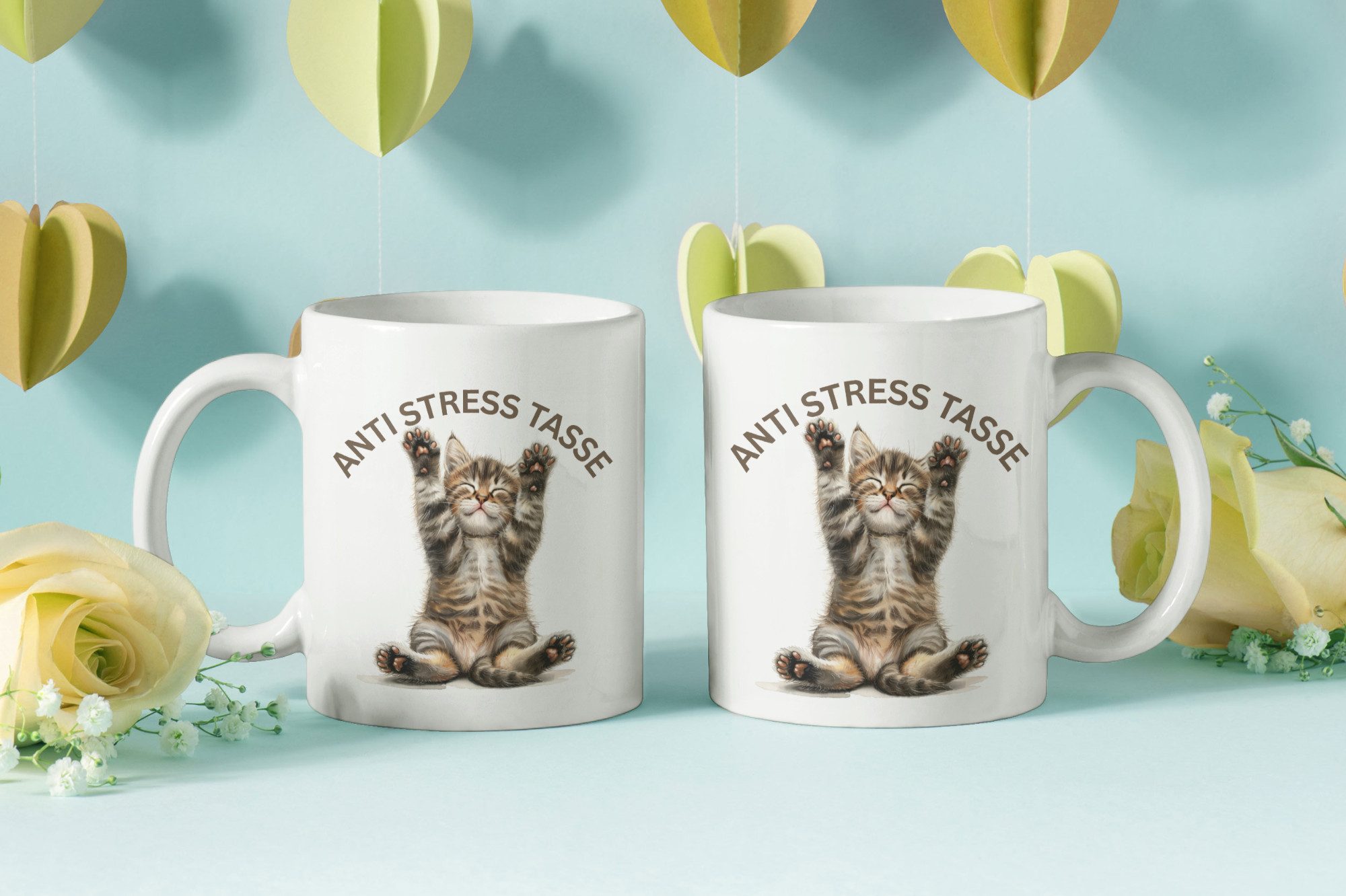 WS-Trend Tasse Anti Stress Baby Katze Kaffeetasse Teetasse Tasse Geschenkidee 325 ml, Keramik – Bild 2 von 4