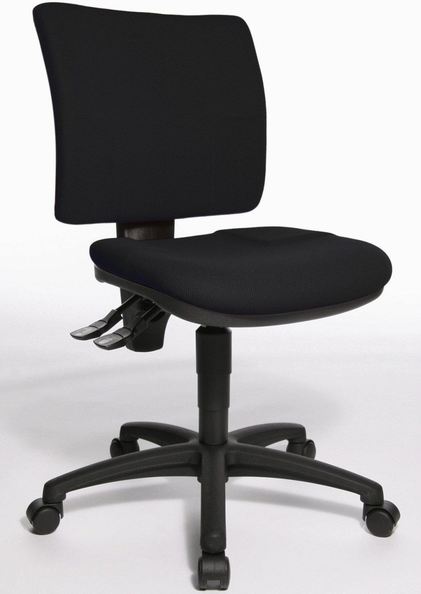 TOPSTAR Drehstuhl Bürodrehstuhl U50 schwarz ohne Armlehnen