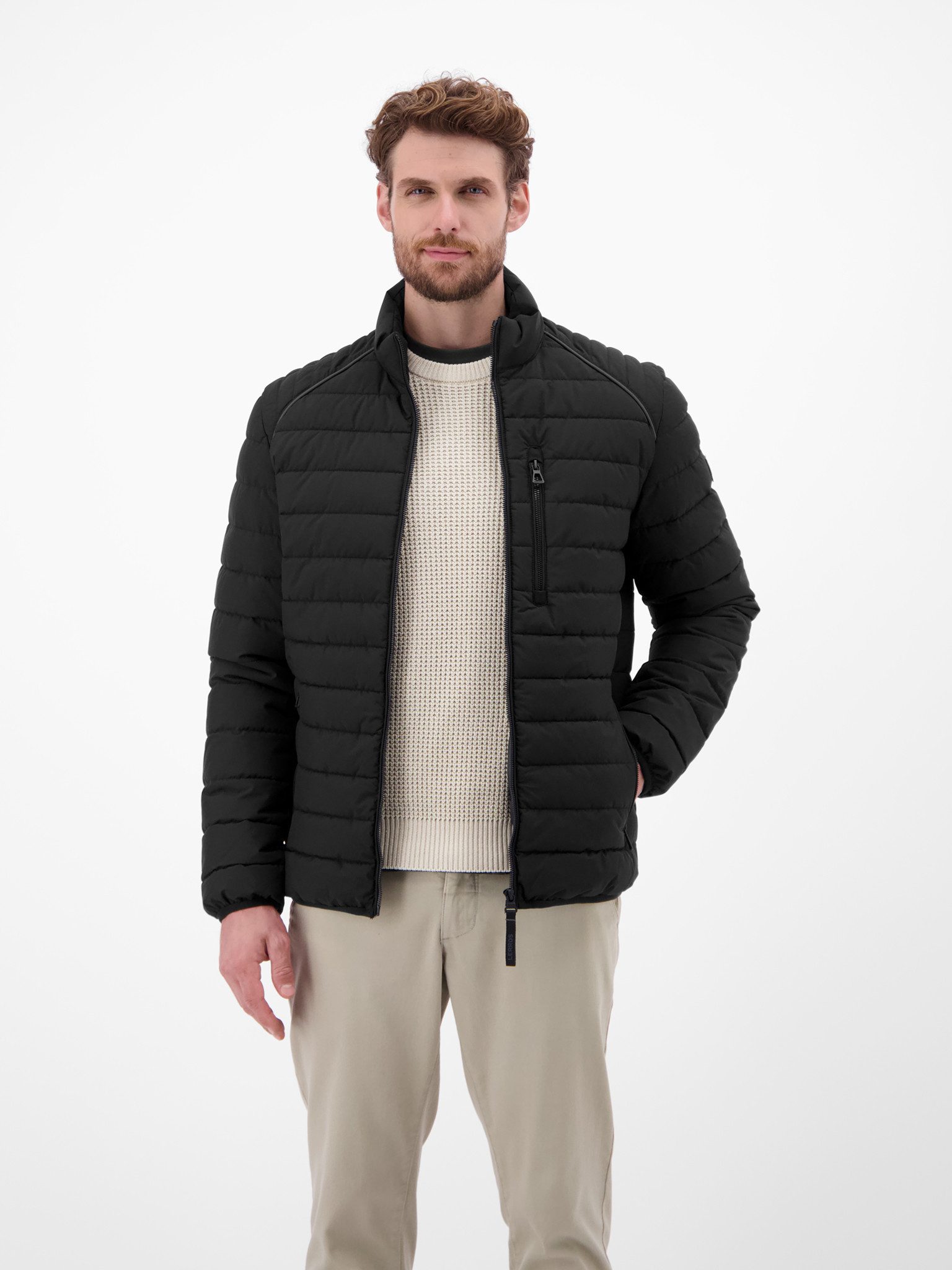 LERROS Blouson Light Weight mit Reißverschluss und Stehkragen