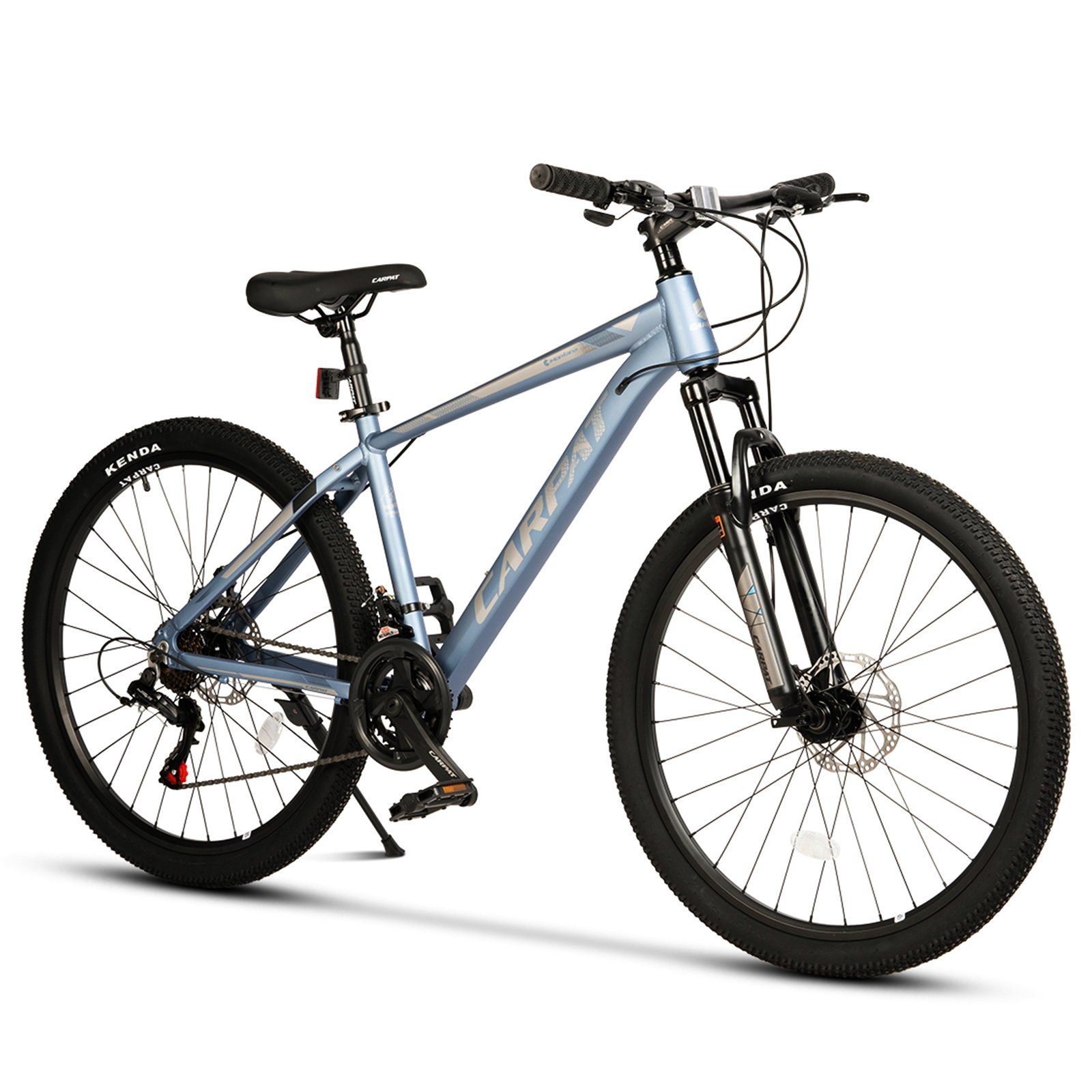 CARPAT SPORT Mountainbike 24, 26 Zoll Fahrrad für Herren Damen, Mädchen und Jungen, 21 Gang Shimano TZ 500 Schaltwerk, Kettenschaltung, Aluminium Rahmen, Jugendfahrrad MTB Hardtail Kinder Fahrrad