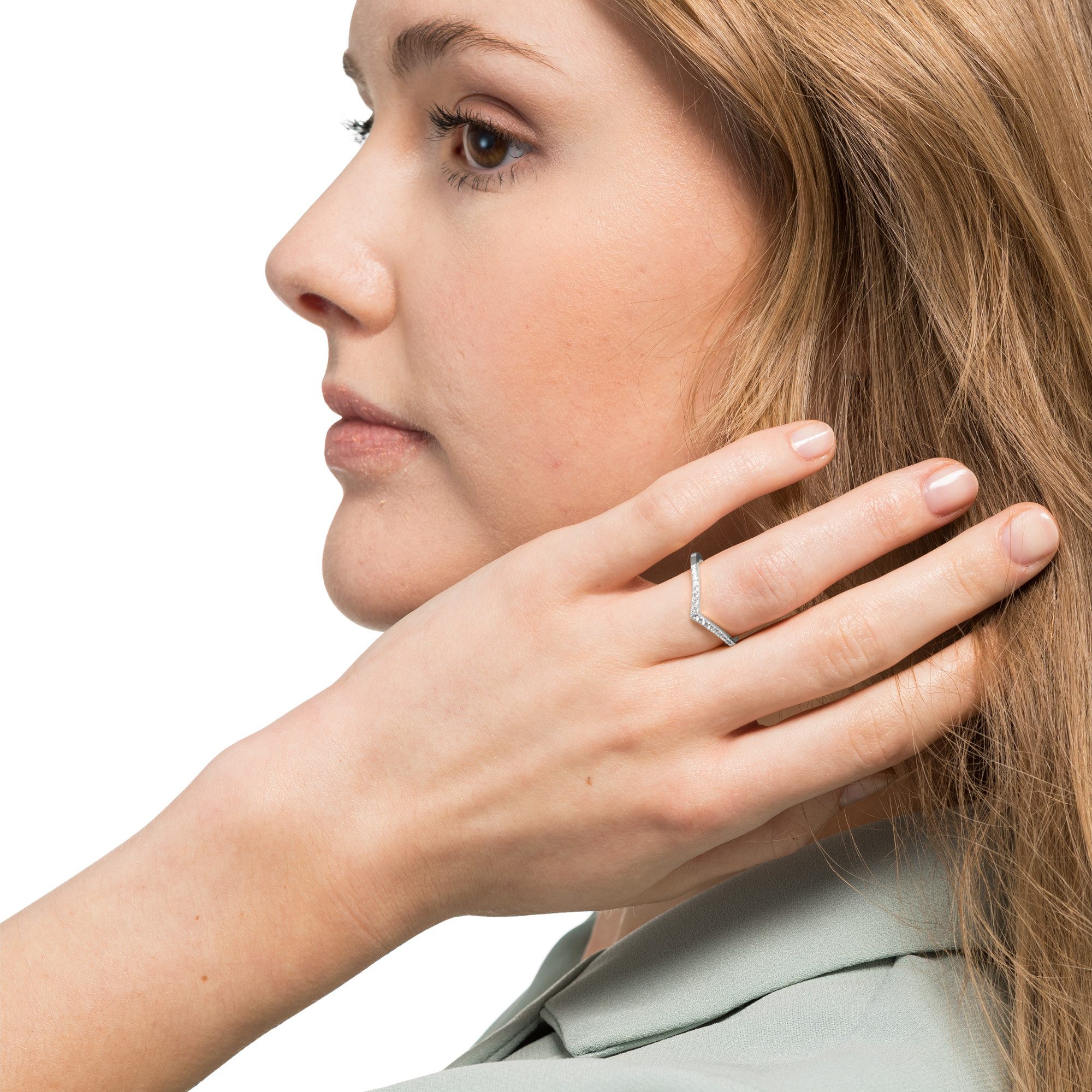 Heideman Fingerring Nele silberfarben poliert (Ring, 1-tlg., inkl. Geschenk günstig online kaufen