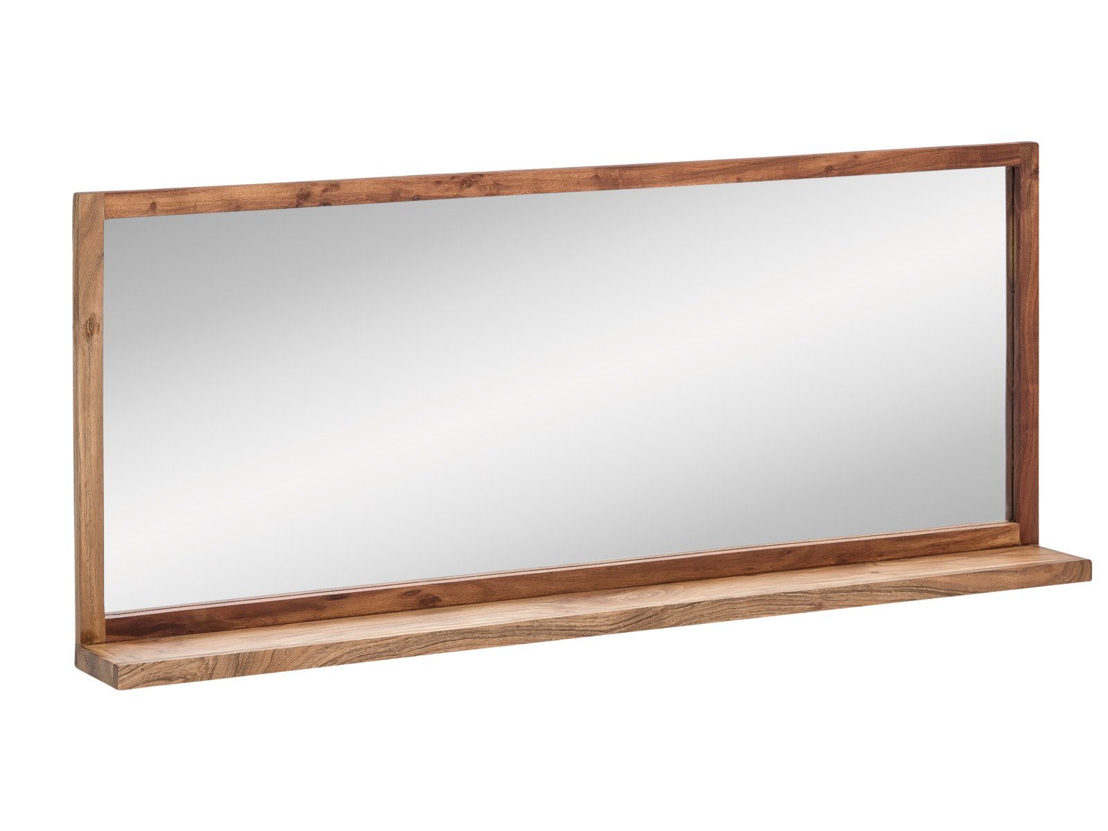 massivum Badspiegel Sydney aus Akazienholz 138cm mit Ablage (1-St)