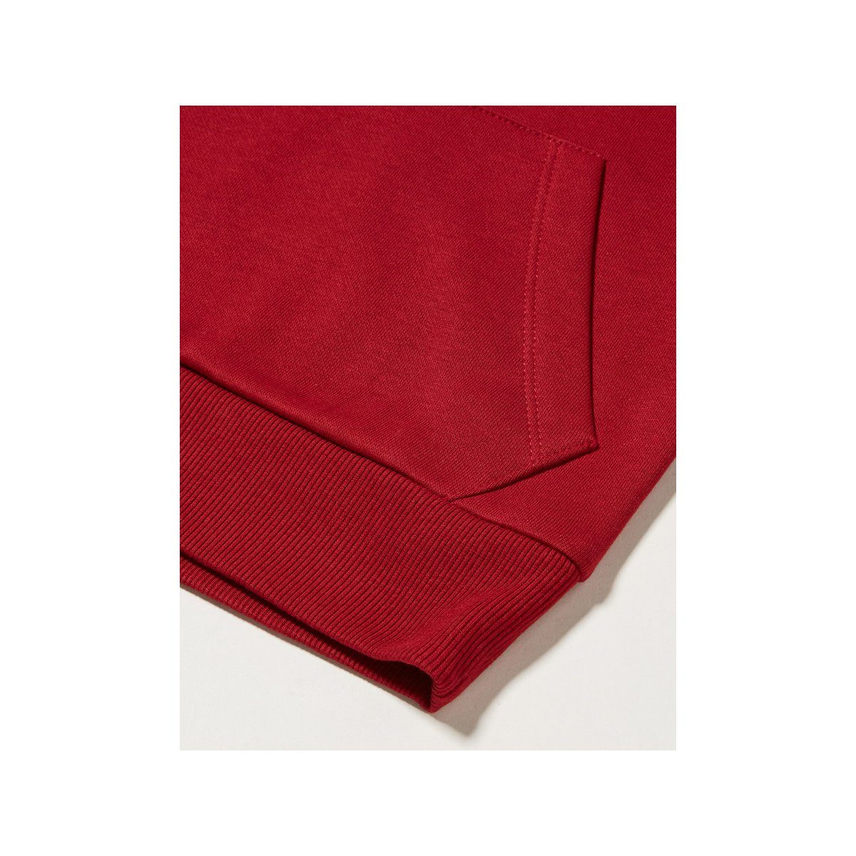 Jack & Jones Hoodie rot Biking passform Red (1-tlg) textil