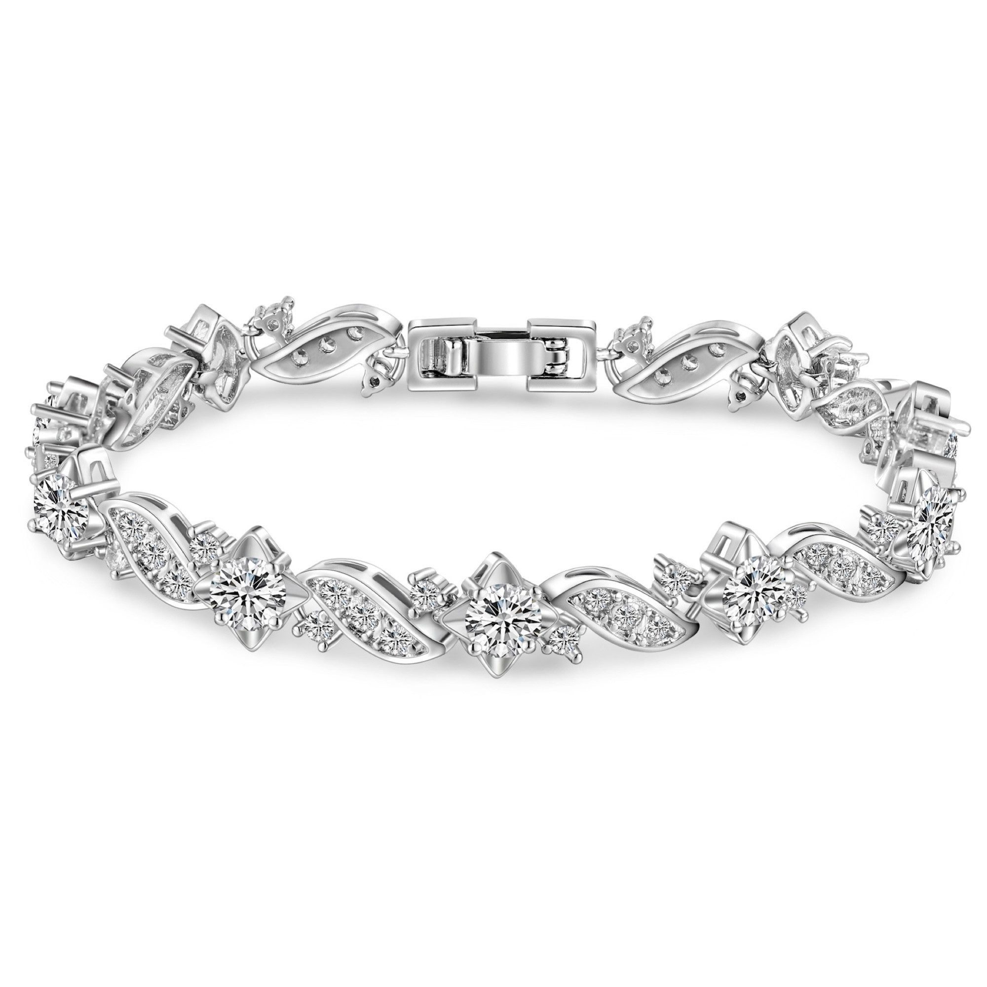 Kim Johanson Tennisarmband Wave (1-tlg), mit Zirkonia Kristalle günstig online kaufen