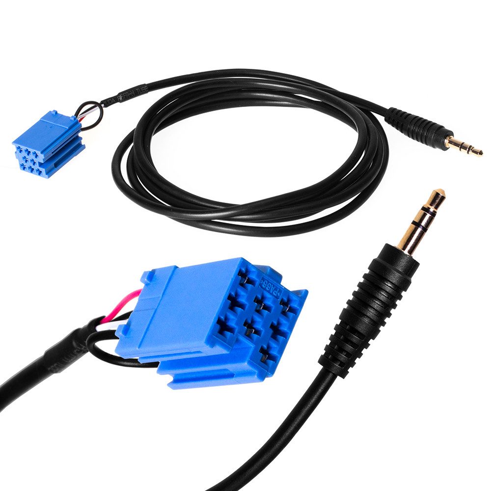 AUX Line In Adapter Kabel Auto Radio passend für Smart for Two 450 KFZ-Adapter
