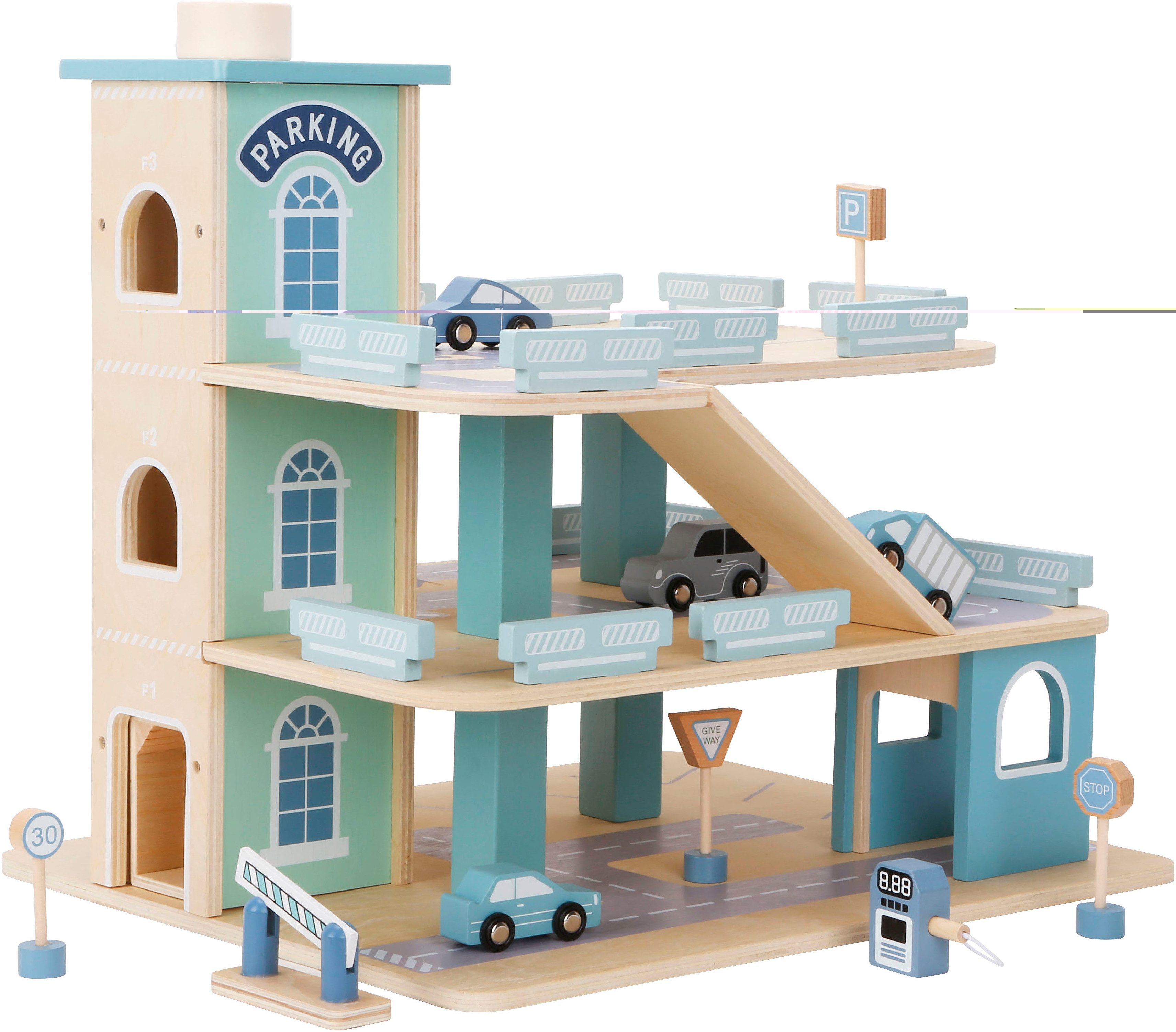 CHIC2000 Spiel-Parkgarage Parkgarage, inklusive 4 Autos günstig online kaufen