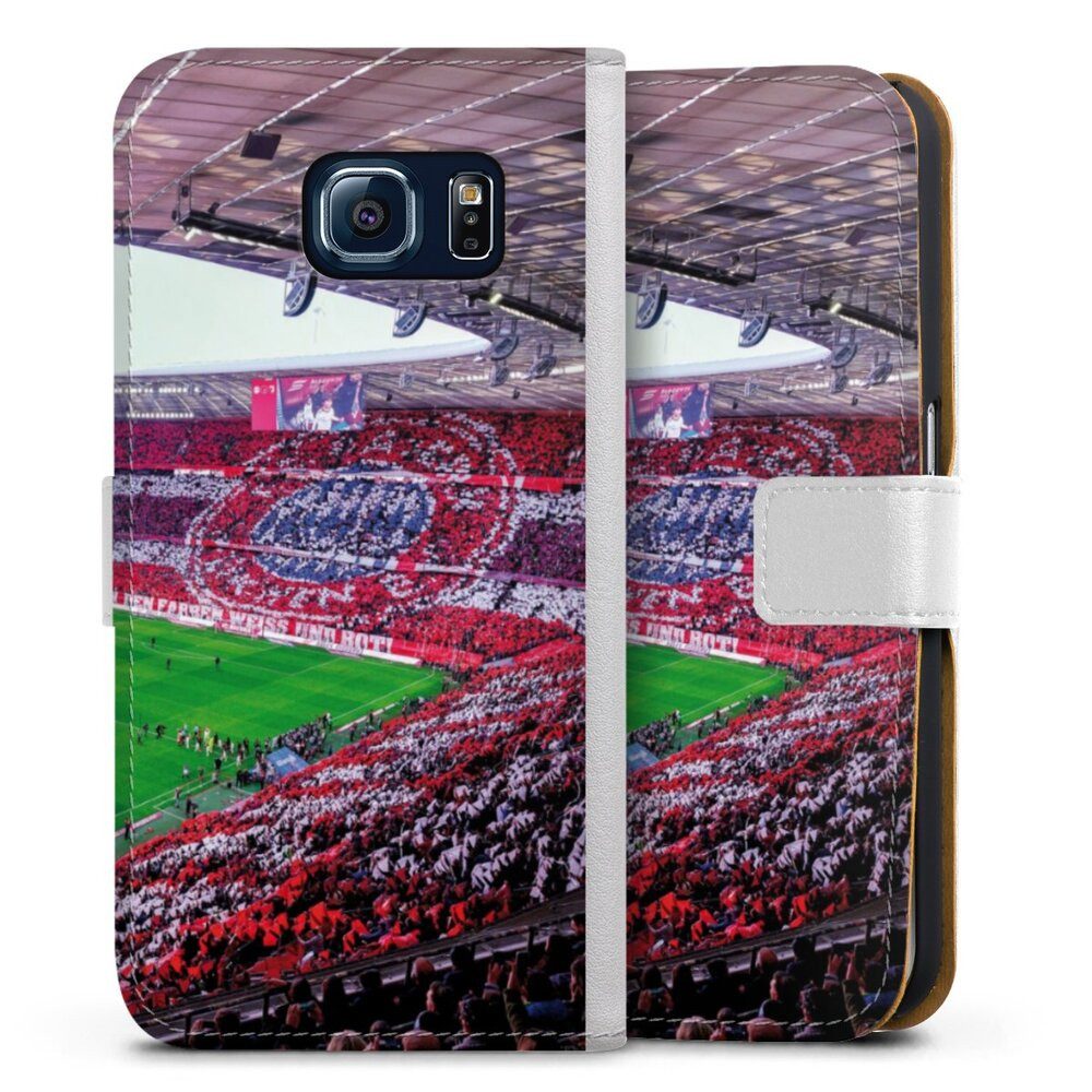 DeinDesign Handyhülle FCB Stadion FC Bayern München FCB Stadion Tribüne, Samsung Galaxy S6 Hülle Handy Flip Case Wallet Cover Handytasche Leder