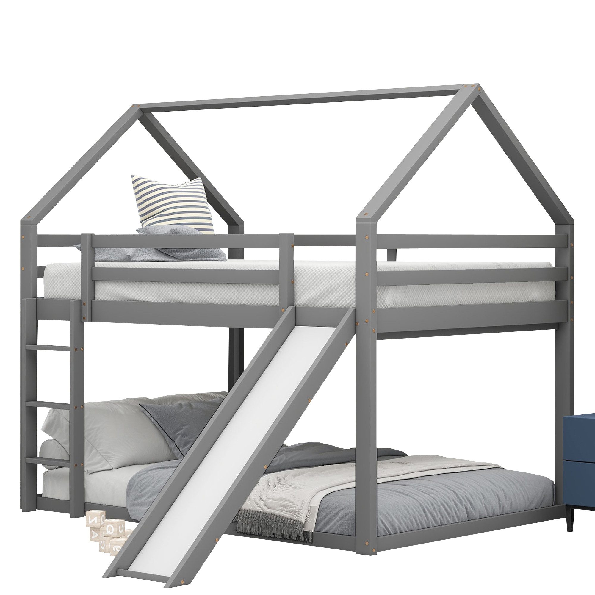 SOFTWEARY Etagenbett mit 2 Schlafgelegenheiten und günstig online kaufen