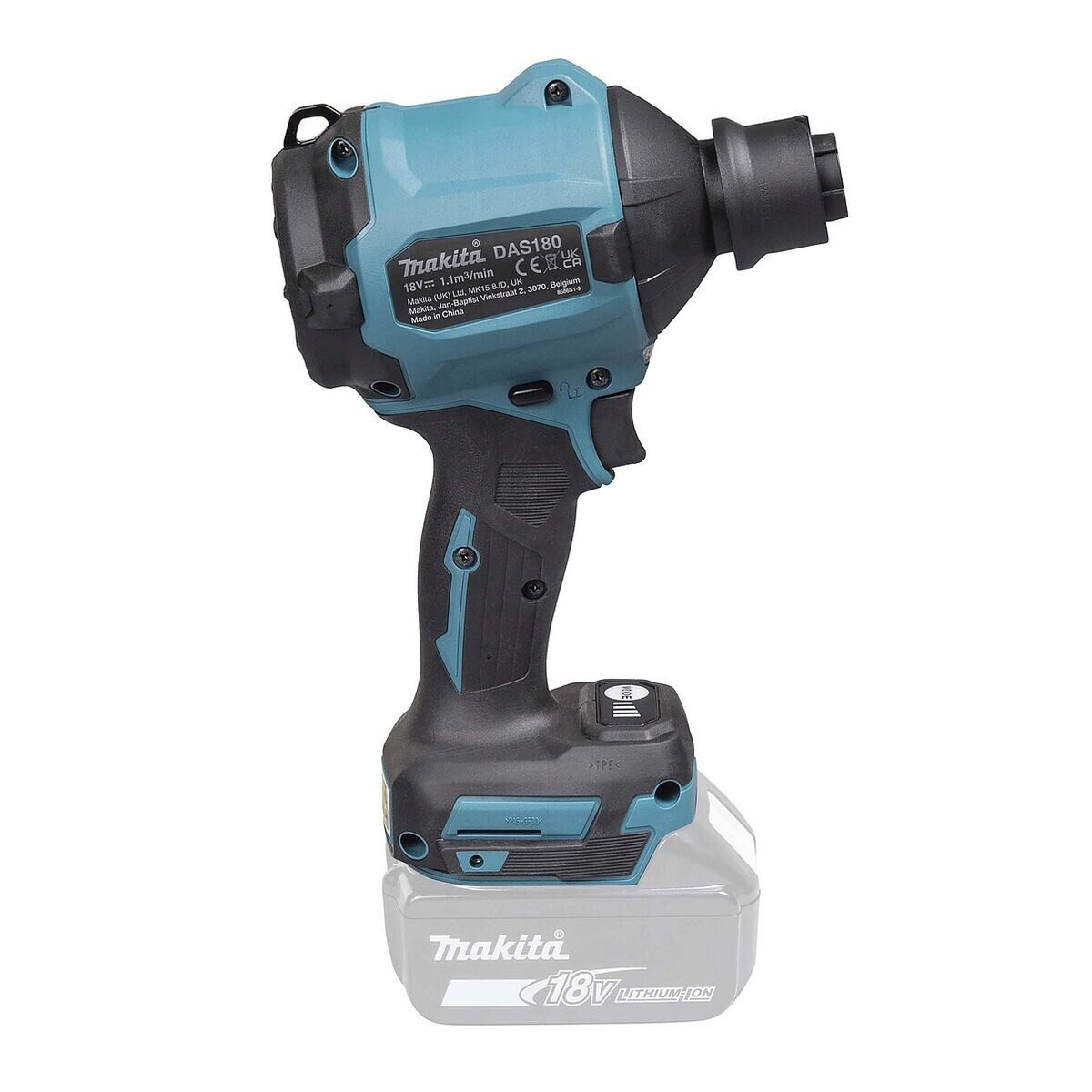 Makita Akku-Laubbläser DAS180Z, (ohne Akku/Ladegerät)