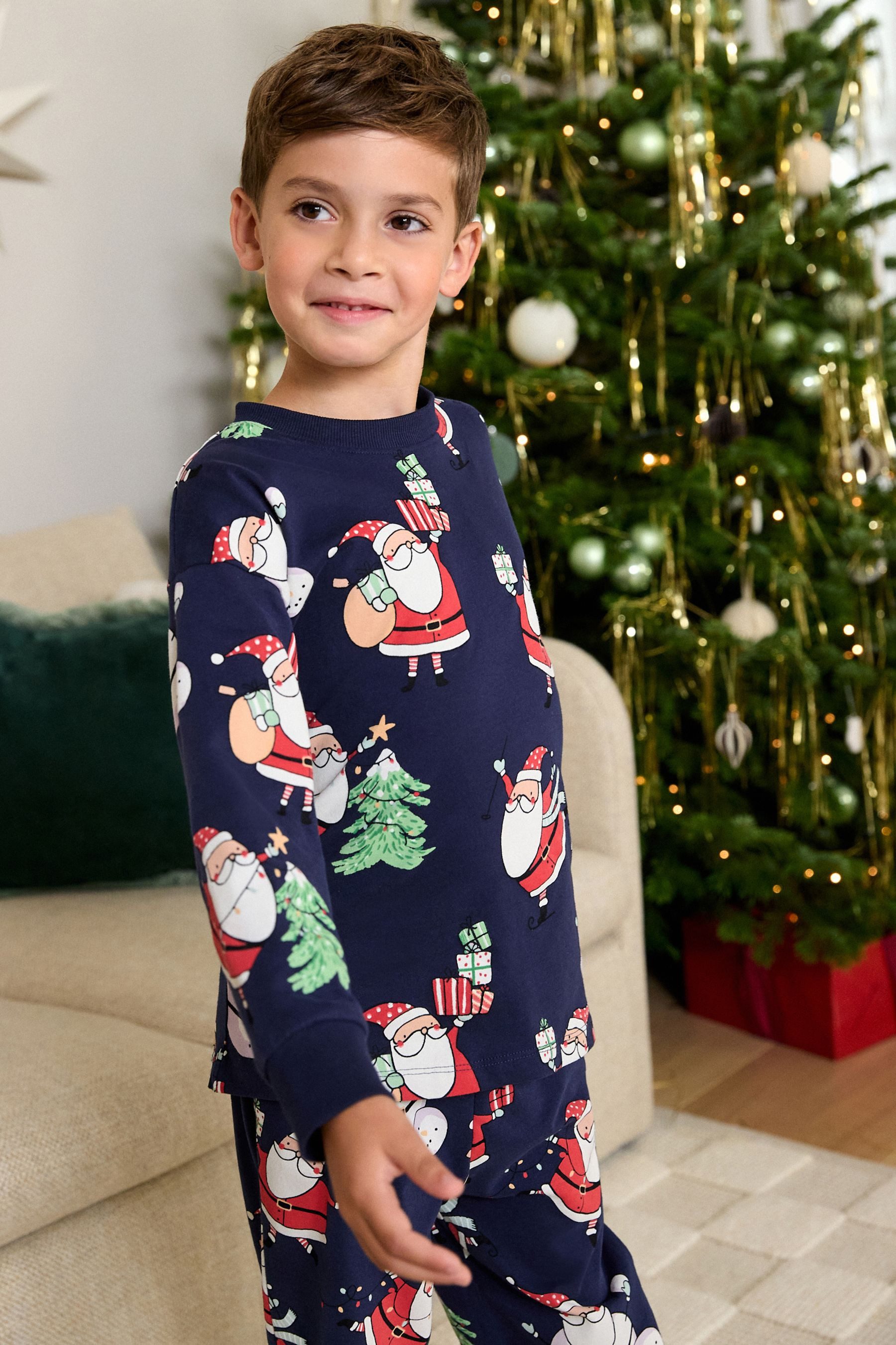 Next Pyjama Weihnachtspyjamas, Familienkollektion (2 tlg)