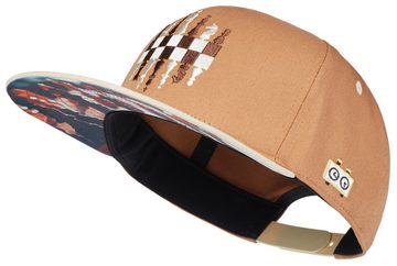 Cadency Snapback Cap Schach Basecap mit geradem Schirm, Unisex, Hellbraun, Größenverstellbar